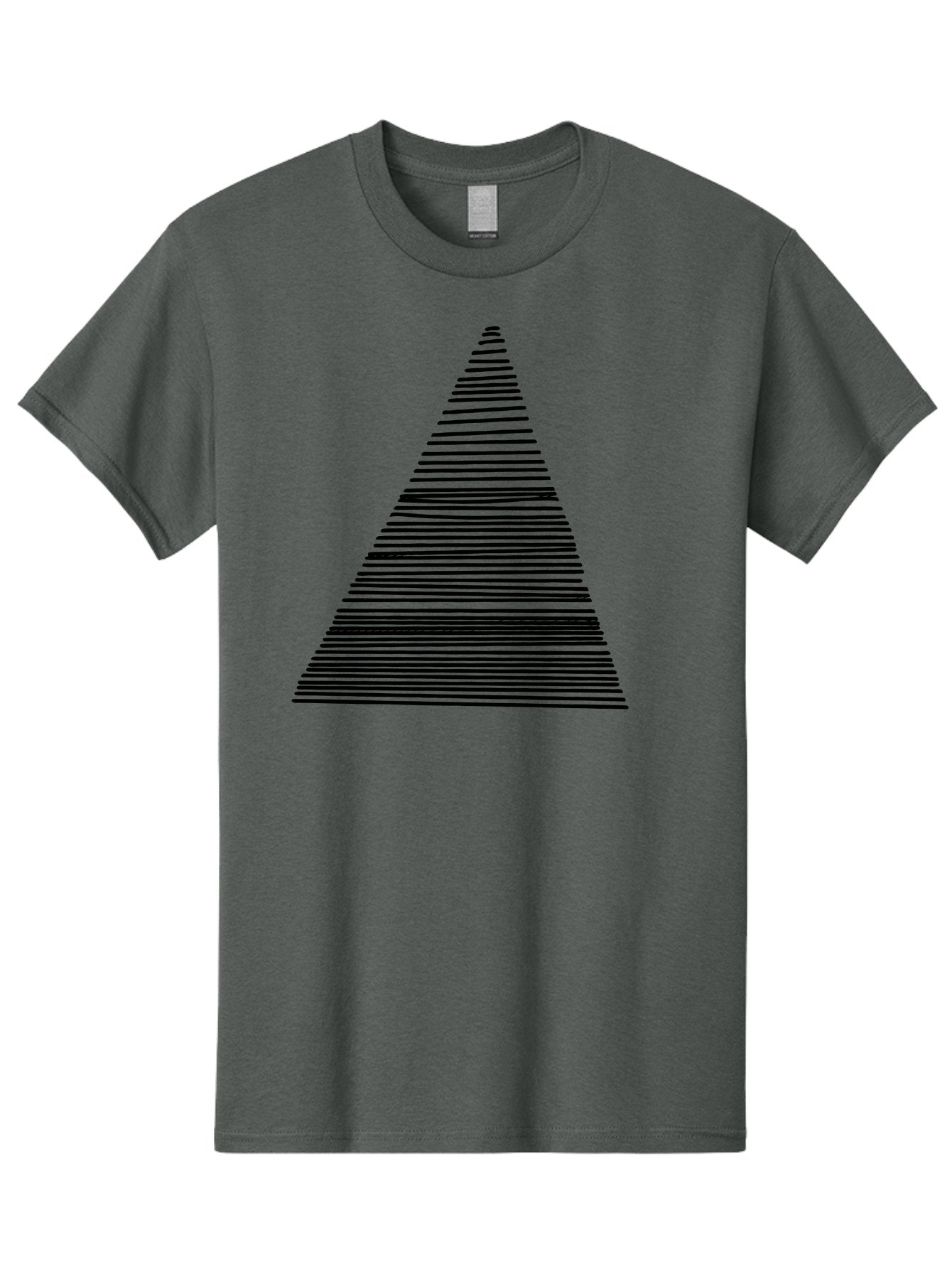 Christmas-Tree-1 Men'S Graphic Tee, 100% Cotton, Comfortable Casual Summer Wear, Machine Washable, Christmas Tree Illustration, Black Lines, Geometric Shape, Festive Design, Minimalist Art, Holiday Decoration, Simple Graphics -  Aaa412 15