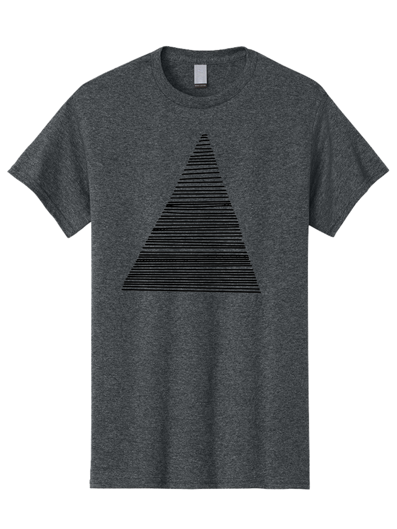 Christmas-Tree-1 Men'S Graphic Tee, 100% Cotton, Comfortable Casual Summer Wear, Machine Washable, Christmas Tree Illustration, Black Lines, Geometric Shape, Festive Design, Minimalist Art, Holiday Decoration, Simple Graphics -  Aaa412 7