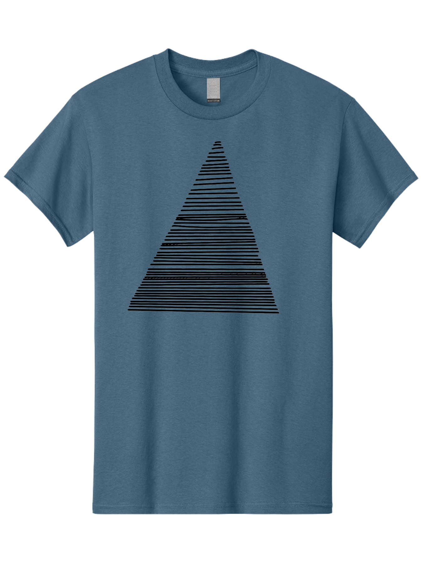 Christmas-Tree-1 Men'S Graphic Tee, 100% Cotton, Comfortable Casual Summer Wear, Machine Washable, Christmas Tree Illustration, Black Lines, Geometric Shape, Festive Design, Minimalist Art, Holiday Decoration, Simple Graphics -  Aaa412 11