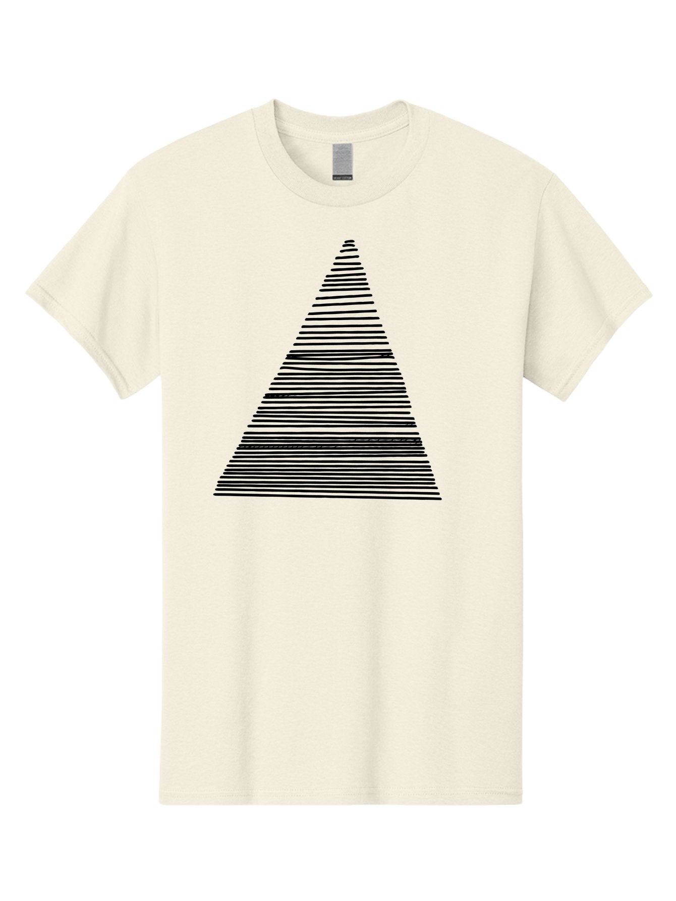 Christmas-Tree-1 Men'S Graphic Tee, 100% Cotton, Comfortable Casual Summer Wear, Machine Washable, Christmas Tree Illustration, Black Lines, Geometric Shape, Festive Design, Minimalist Art, Holiday Decoration, Simple Graphics -  Aaa412 27