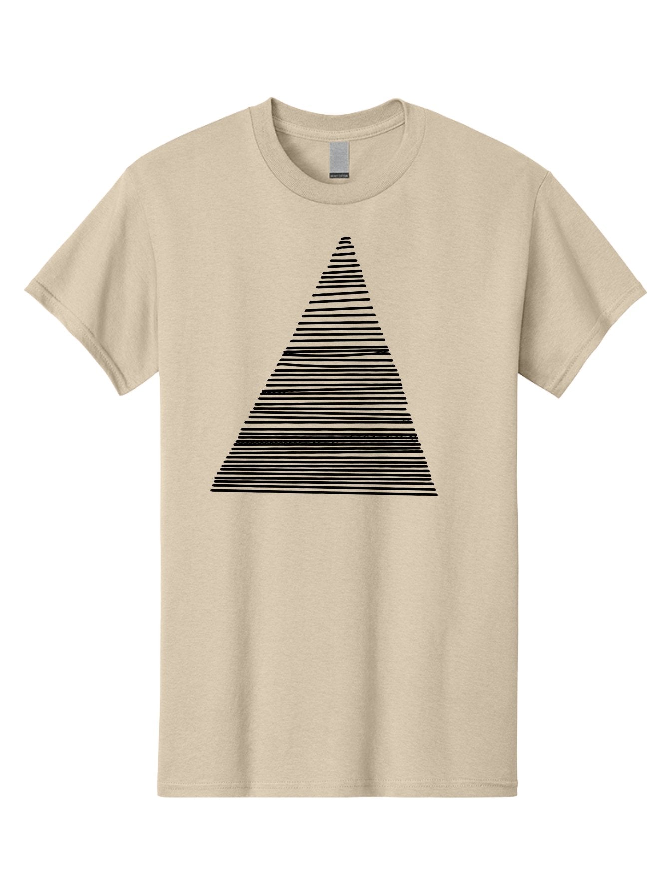 Christmas-Tree-1 Men'S Graphic Tee, 100% Cotton, Comfortable Casual Summer Wear, Machine Washable, Christmas Tree Illustration, Black Lines, Geometric Shape, Festive Design, Minimalist Art, Holiday Decoration, Simple Graphics -  Aaa412 17