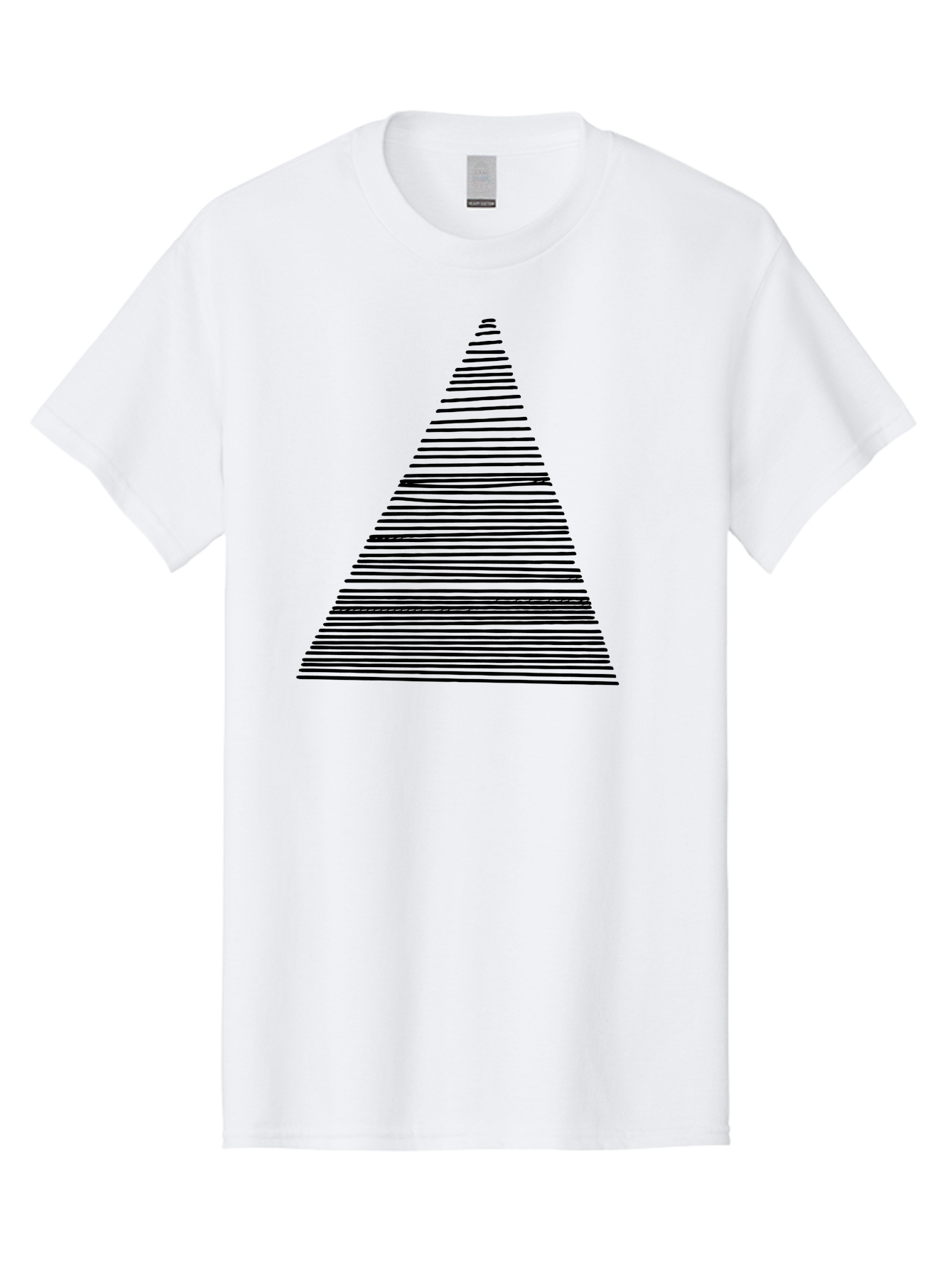Christmas-Tree-1 Men'S Graphic Tee, 100% Cotton, Comfortable Casual Summer Wear, Machine Washable, Christmas Tree Illustration, Black Lines, Geometric Shape, Festive Design, Minimalist Art, Holiday Decoration, Simple Graphics -  Aaa412 29