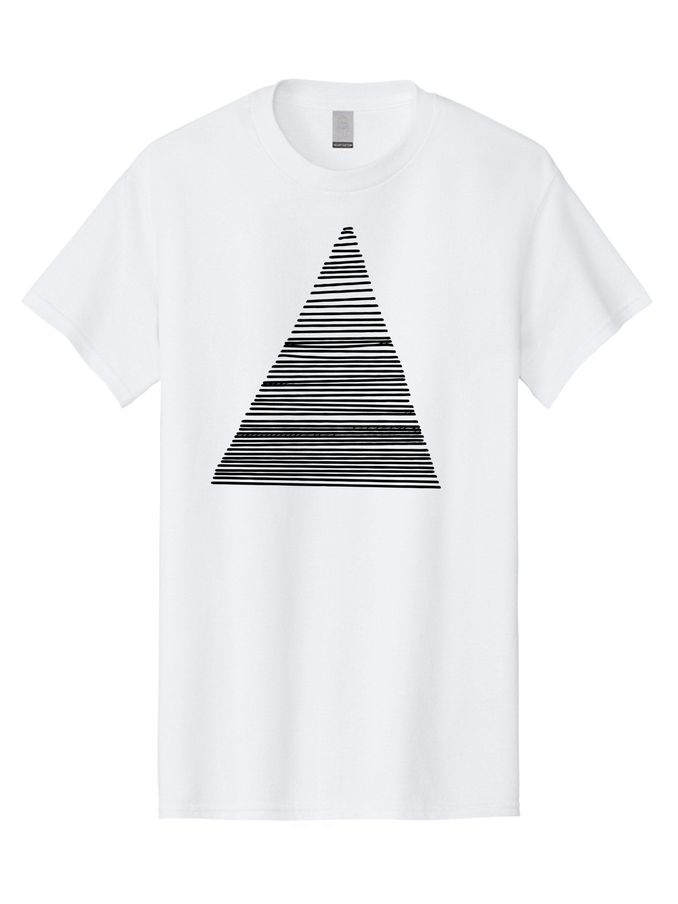 Christmas-Tree-1 Men'S Graphic Tee, 100% Cotton, Comfortable Casual Summer Wear, Machine Washable, Christmas Tree Illustration, Black Lines, Geometric Shape, Festive Design, Minimalist Art, Holiday Decoration, Simple Graphics -  Aaa412 11