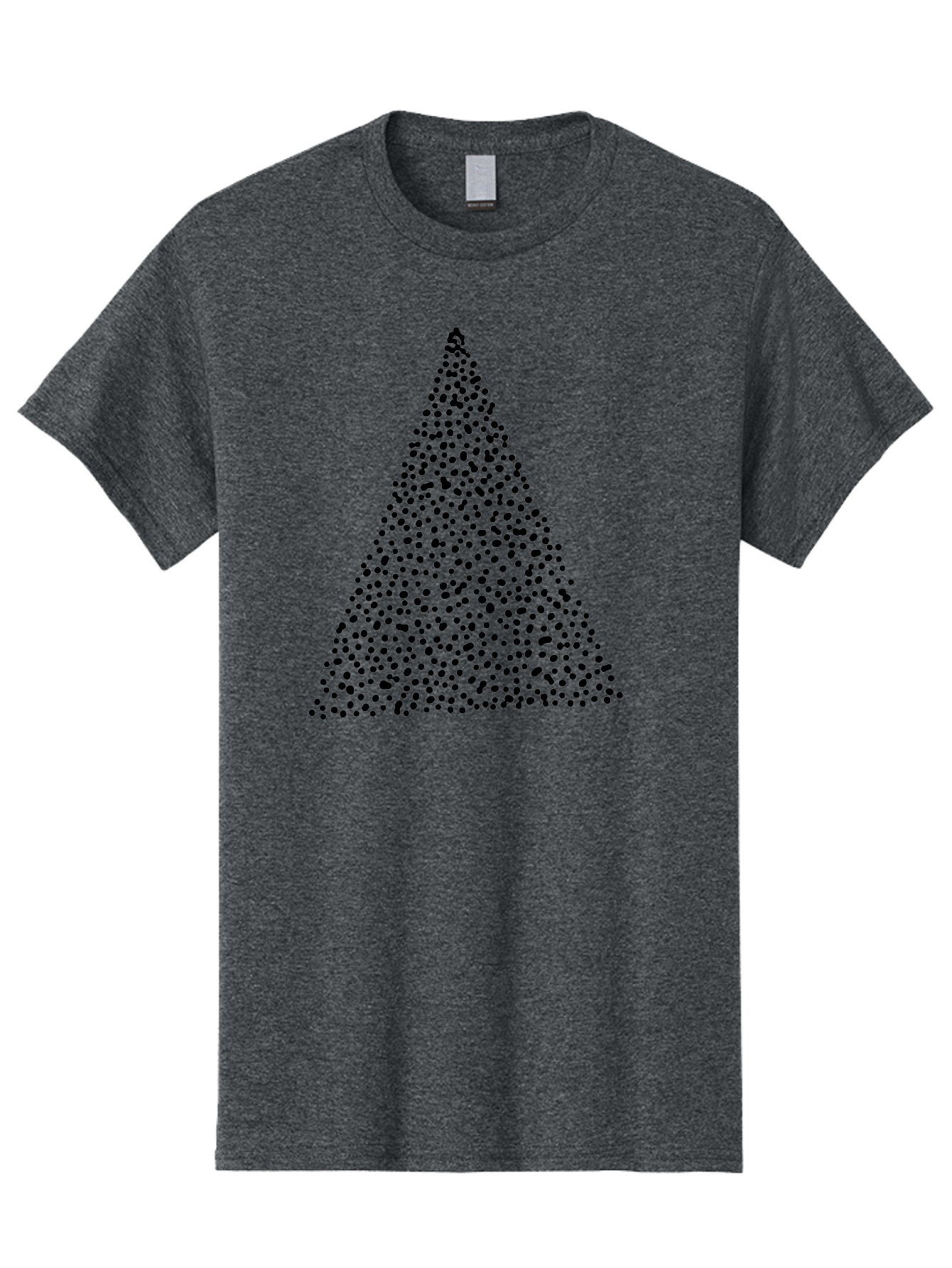 Christmas-Tree Men'S Graphic Tee, 100% Cotton, Comfortable Casual Summer Wear, Machine Washable, Christmas Tree, Black Dots Design, Festive Decor, Holiday Graphics, Minimalist Christmas, Dot Art -  Aaa413 7