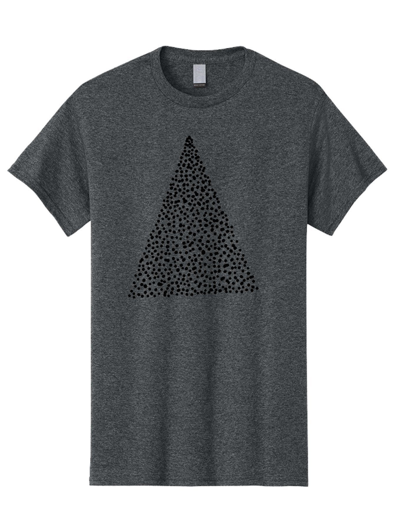 Christmas-Tree Men'S Graphic Tee, 100% Cotton, Comfortable Casual Summer Wear, Machine Washable, Christmas Tree, Black Dots Design, Festive Decor, Holiday Graphics, Minimalist Christmas, Dot Art -  Aaa413 27