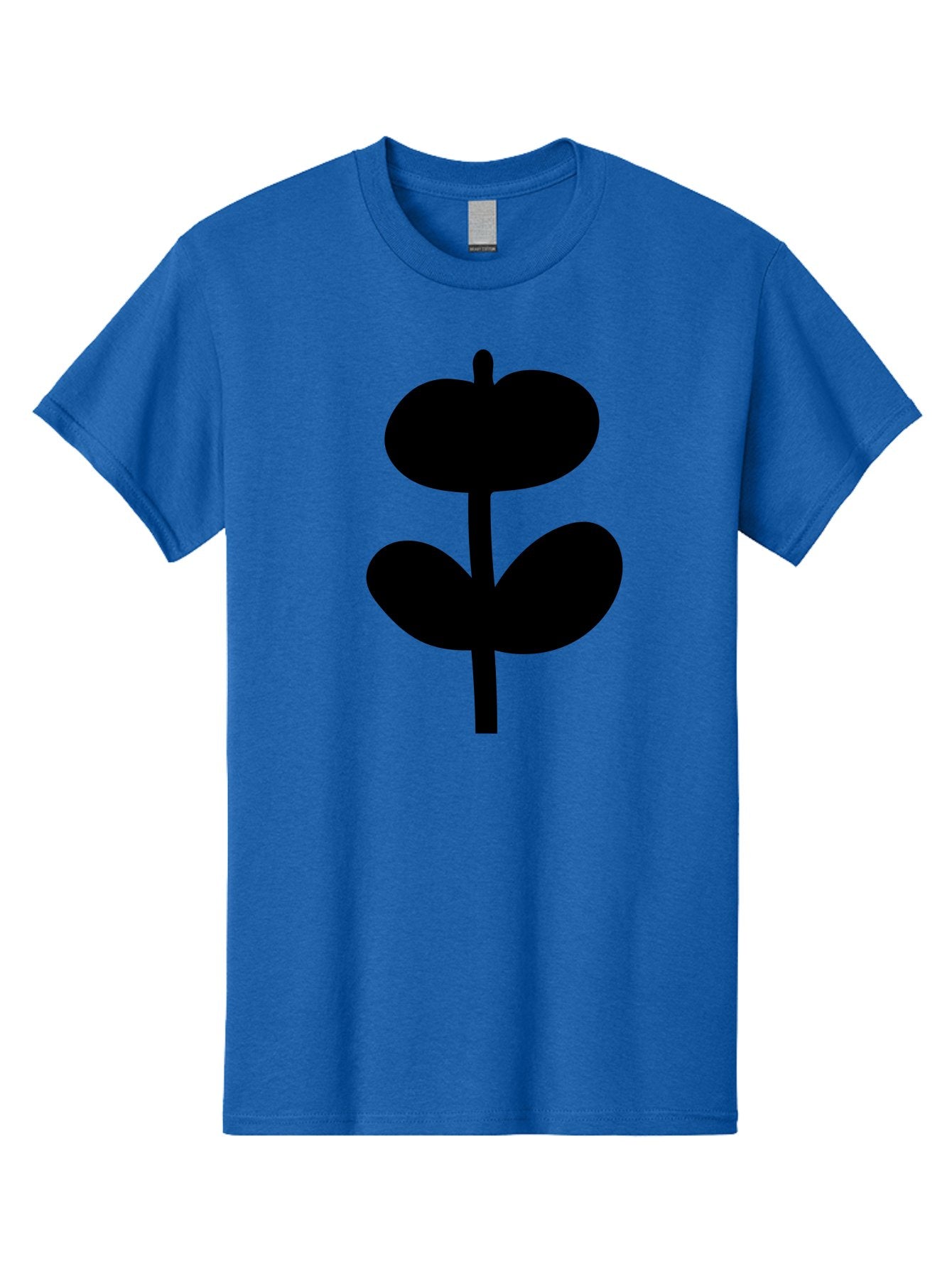 Clover-Silhouette Men'S Graphic Tee, 100% Cotton, Comfortable Casual Summer Wear, Machine Washable, Clover Icon, Shamrock Symbol, Three-Leafed Plant, Simple Design, Minimalist Illustration, Black Silhouette -  Aaa414 15