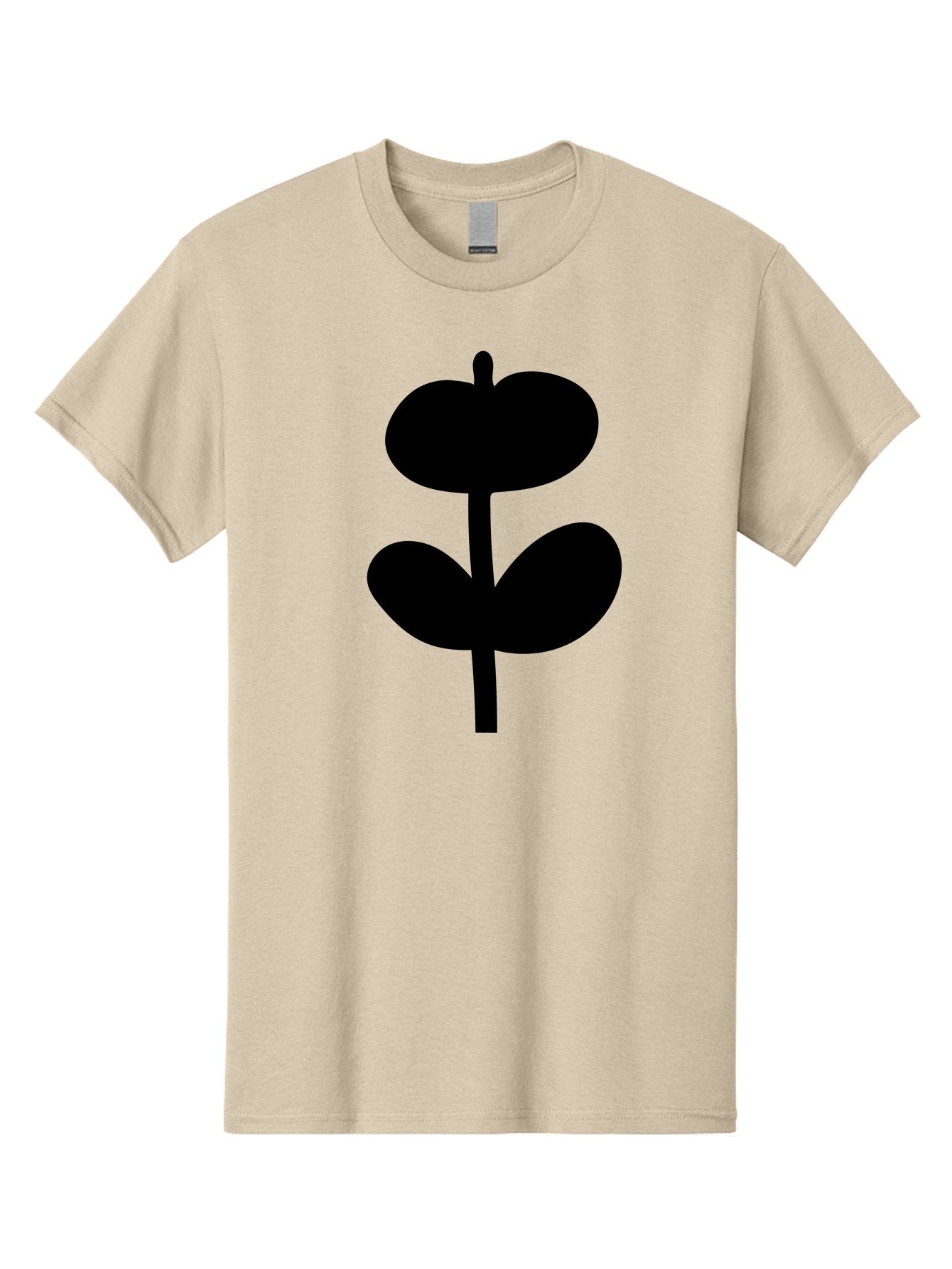 Clover-Silhouette Men'S Graphic Tee, 100% Cotton, Comfortable Casual Summer Wear, Machine Washable, Clover Icon, Shamrock Symbol, Three-Leafed Plant, Simple Design, Minimalist Illustration, Black Silhouette -  Aaa414 7