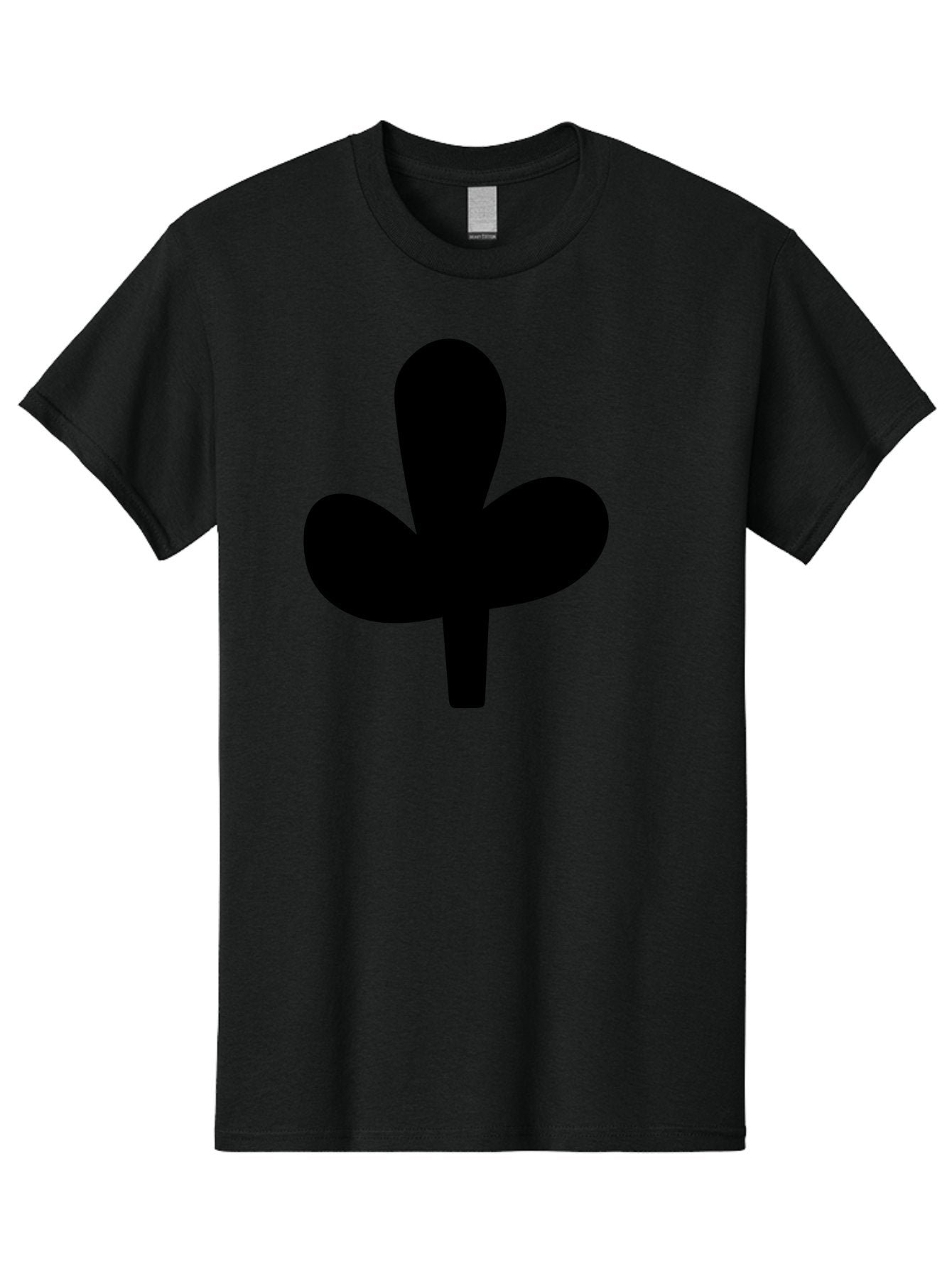 Clover Men'S Graphic Tee, 100% Cotton, Comfortable Casual Summer Wear, Machine Washable, Clover Symbol, Shamrock Icon, Three-Leafed Plant, Minimalist Design, Simple Shape, Bold Silhouette -  Aaa415 27