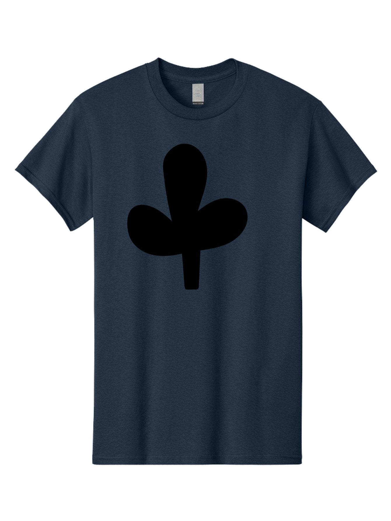 Clover Men'S Graphic Tee, 100% Cotton, Comfortable Casual Summer Wear, Machine Washable, Clover Symbol, Shamrock Icon, Three-Leafed Plant, Minimalist Design, Simple Shape, Bold Silhouette -  Aaa415 5