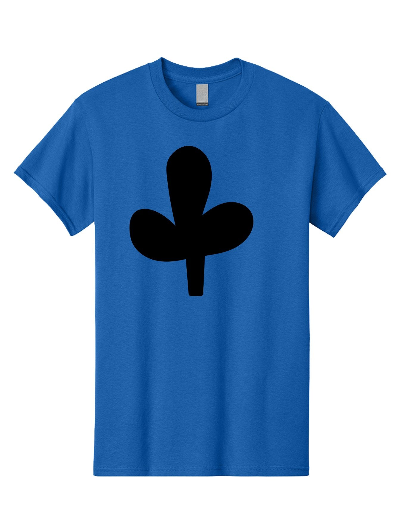 Clover Men'S Graphic Tee, 100% Cotton, Comfortable Casual Summer Wear, Machine Washable, Clover Symbol, Shamrock Icon, Three-Leafed Plant, Minimalist Design, Simple Shape, Bold Silhouette -  Aaa415 29
