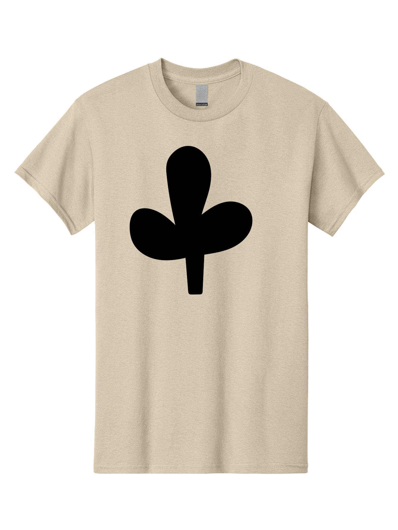 Clover Men'S Graphic Tee, 100% Cotton, Comfortable Casual Summer Wear, Machine Washable, Clover Symbol, Shamrock Icon, Three-Leafed Plant, Minimalist Design, Simple Shape, Bold Silhouette -  Aaa415 27