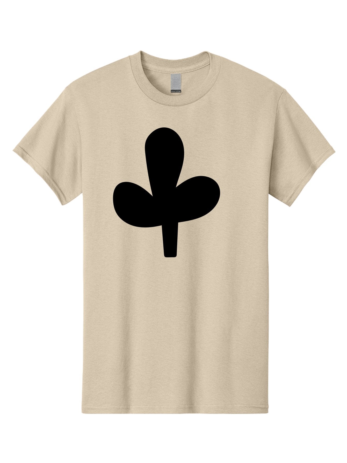 Clover Men'S Graphic Tee, 100% Cotton, Comfortable Casual Summer Wear, Machine Washable, Clover Symbol, Shamrock Icon, Three-Leafed Plant, Minimalist Design, Simple Shape, Bold Silhouette -  Aaa415 11