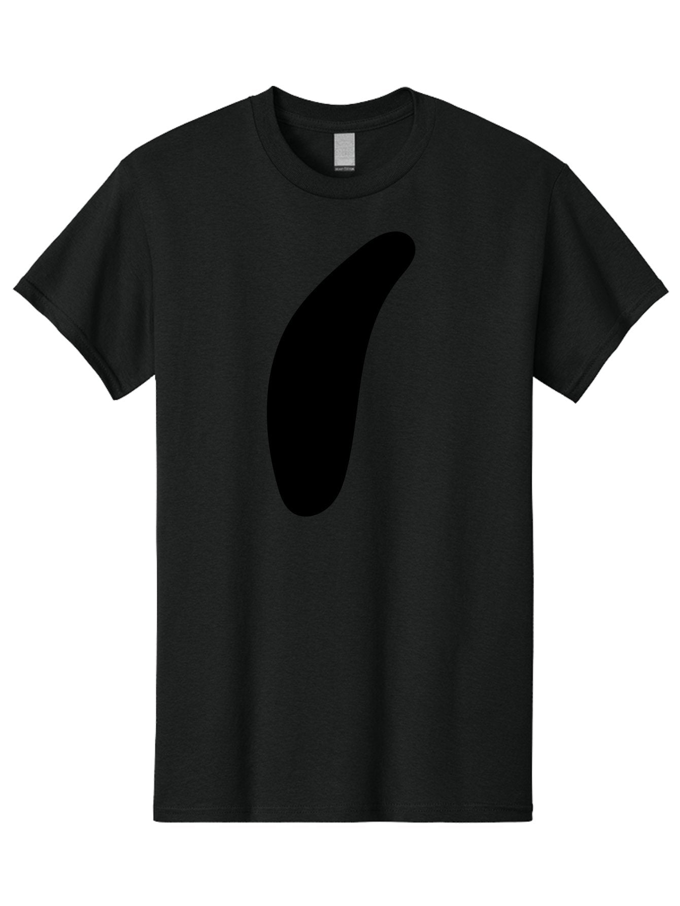 Comma Men'S Graphic Tee, 100% Cotton, Comfortable Casual Summer Wear, Machine Washable, Black Comma, Punctuation Mark, Minimalist Design, Simple Shape, Bold Typography, Modern Graphic -  Aaa416 13