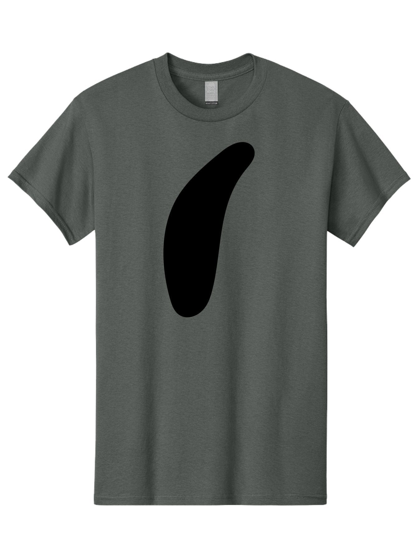 Comma Men'S Graphic Tee, 100% Cotton, Comfortable Casual Summer Wear, Machine Washable, Black Comma, Punctuation Mark, Minimalist Design, Simple Shape, Bold Typography, Modern Graphic -  Aaa416