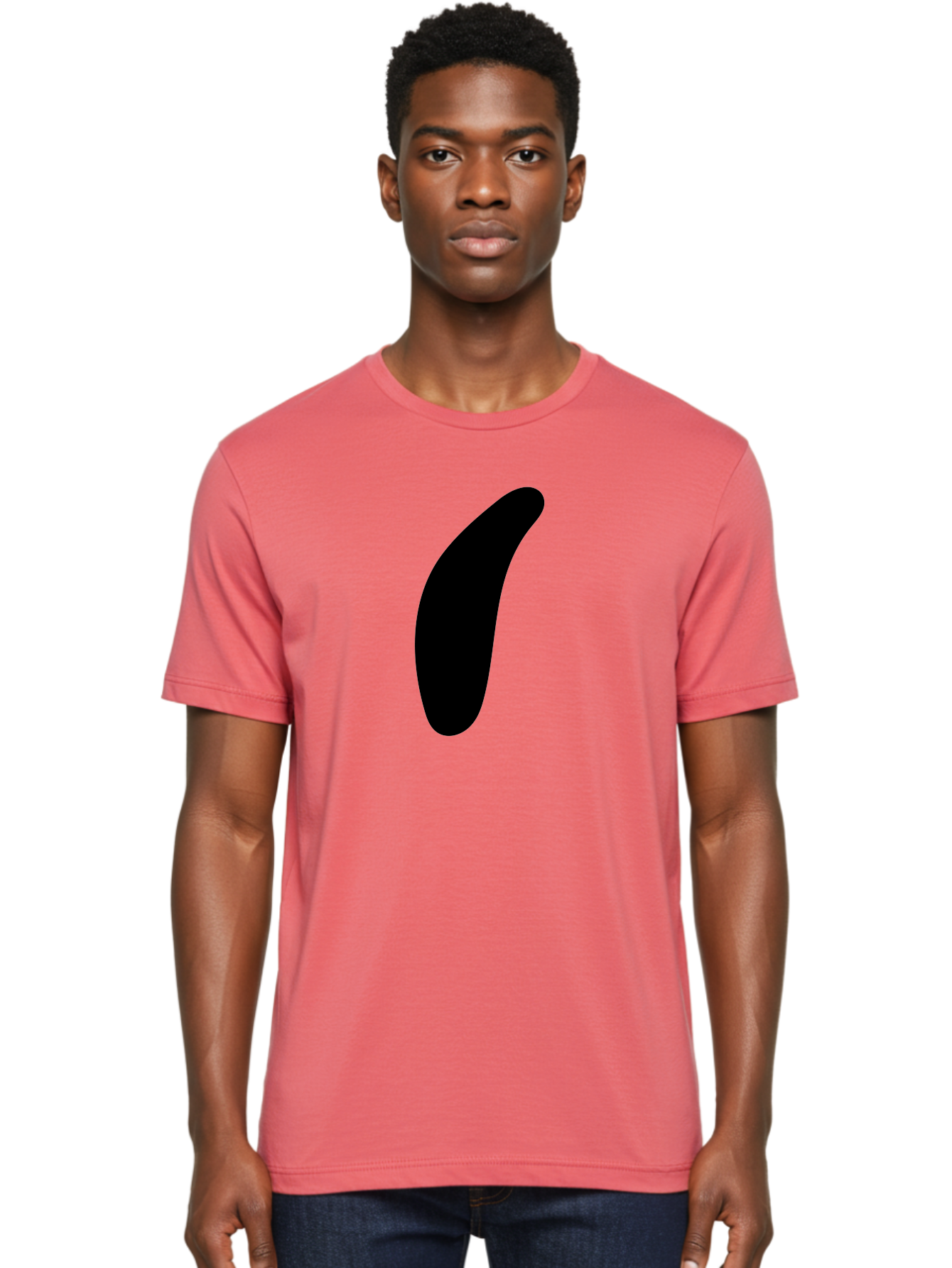 Comma Men'S Graphic Tee, 100% Cotton, Comfortable Casual Summer Wear, Machine Washable, Black Comma, Punctuation Mark, Minimalist Design, Simple Shape, Bold Typography, Modern Graphic -  Aaa416 6
