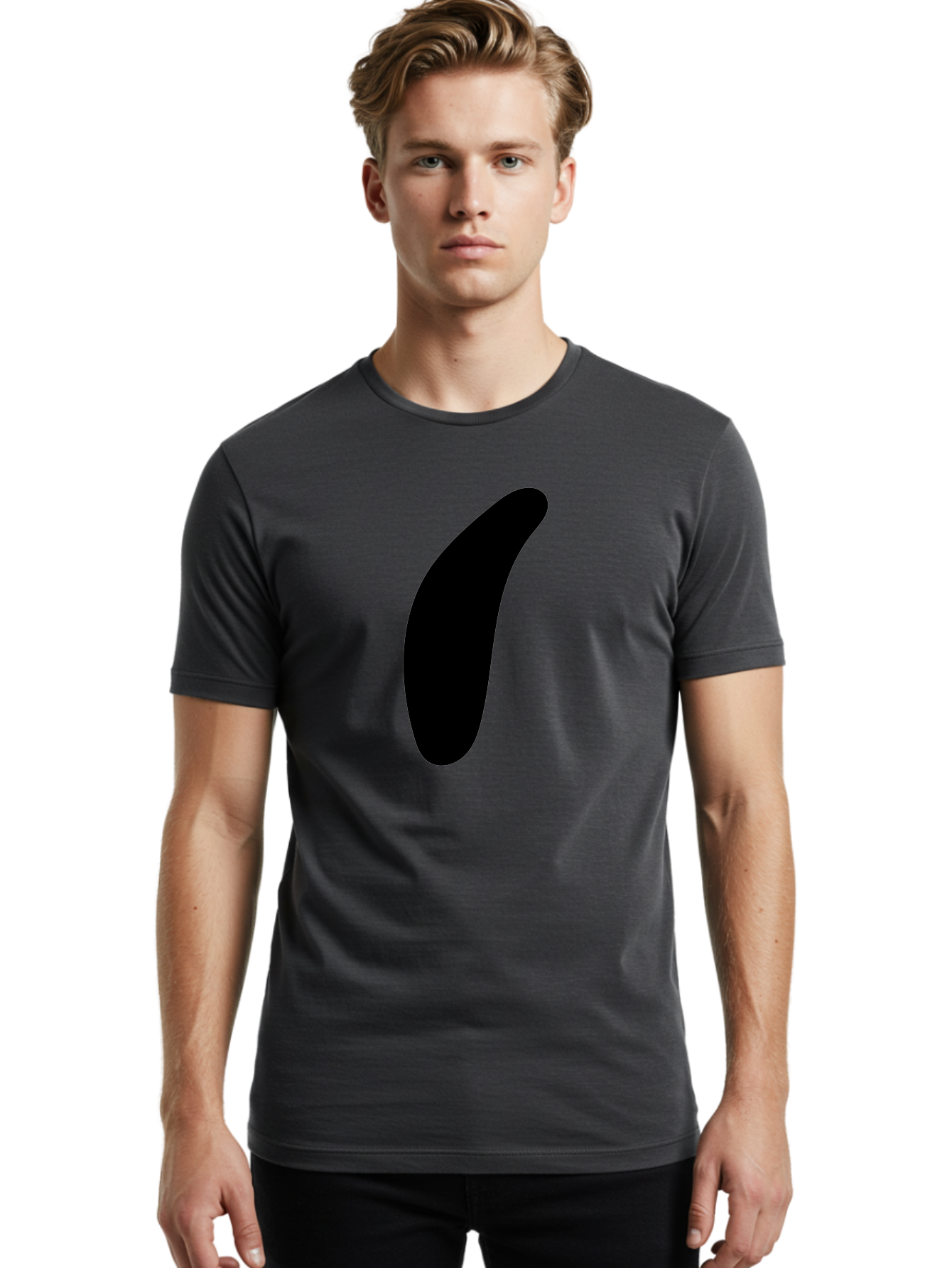Comma Men'S Graphic Tee, 100% Cotton, Comfortable Casual Summer Wear, Machine Washable, Black Comma, Punctuation Mark, Minimalist Design, Simple Shape, Bold Typography, Modern Graphic -  Aaa416 8