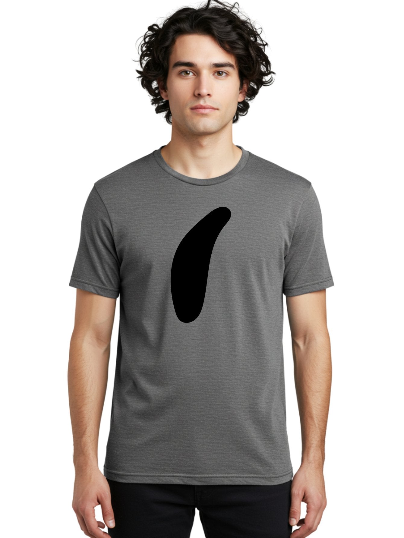 Comma Men'S Graphic Tee, 100% Cotton, Comfortable Casual Summer Wear, Machine Washable, Black Comma, Punctuation Mark, Minimalist Design, Simple Shape, Bold Typography, Modern Graphic -  Aaa416 28