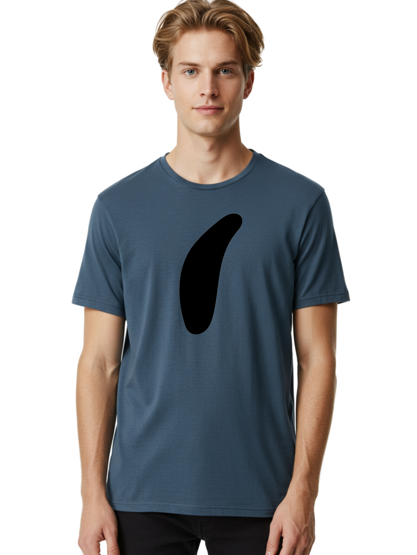 Comma Men'S Graphic Tee, 100% Cotton, Comfortable Casual Summer Wear, Machine Washable, Black Comma, Punctuation Mark, Minimalist Design, Simple Shape, Bold Typography, Modern Graphic -  Aaa416 12