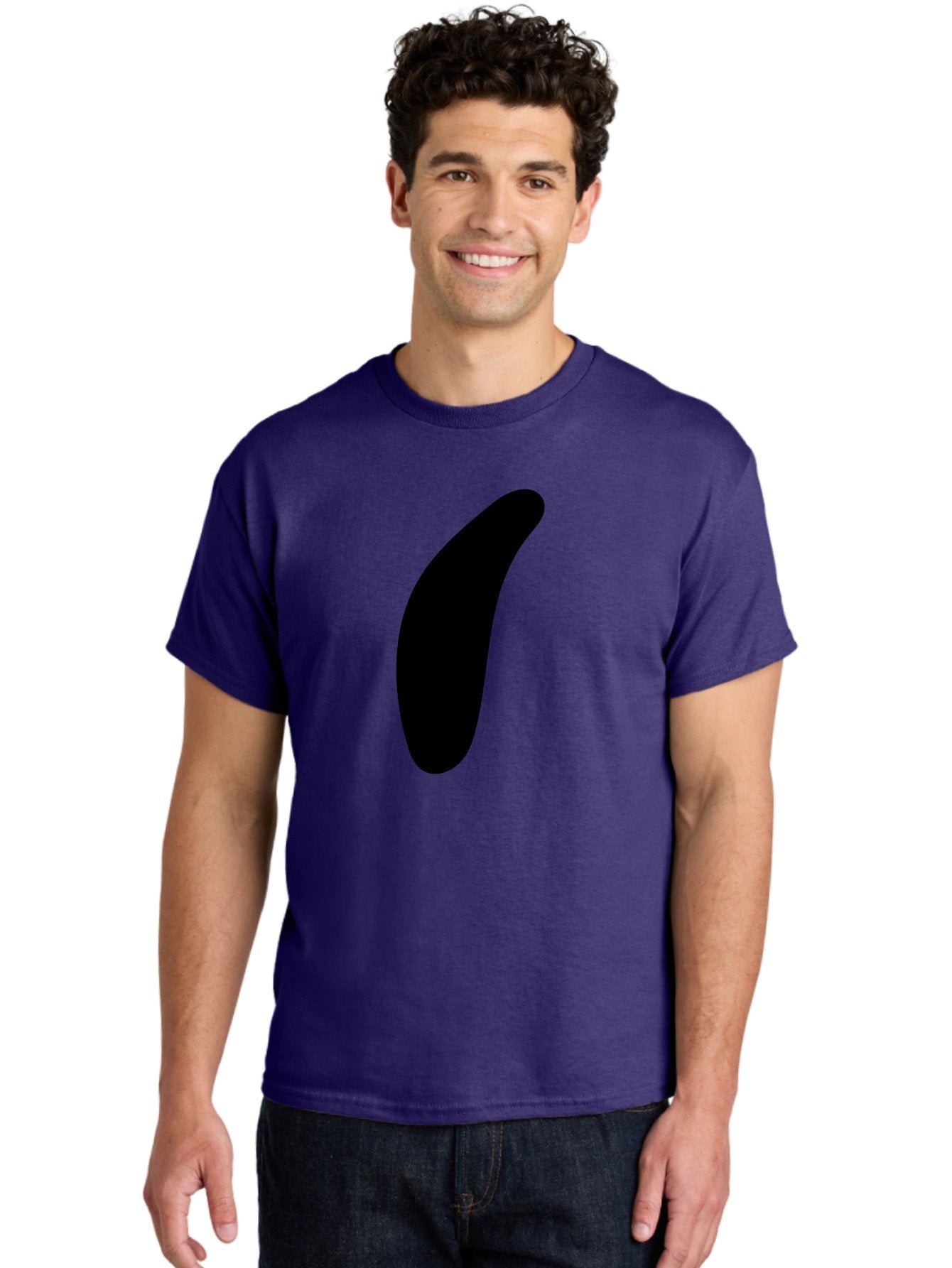 Comma Men'S Graphic Tee, 100% Cotton, Comfortable Casual Summer Wear, Machine Washable, Black Comma, Punctuation Mark, Minimalist Design, Simple Shape, Bold Typography, Modern Graphic -  Aaa416 26