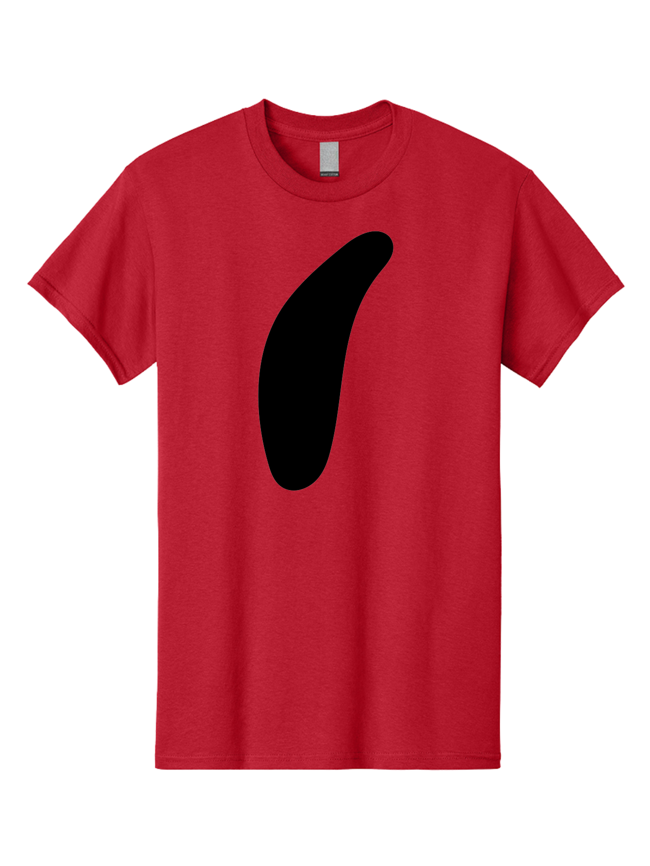 Comma Men'S Graphic Tee, 100% Cotton, Comfortable Casual Summer Wear, Machine Washable, Black Comma, Punctuation Mark, Minimalist Design, Simple Shape, Bold Typography, Modern Graphic -  Aaa416 23