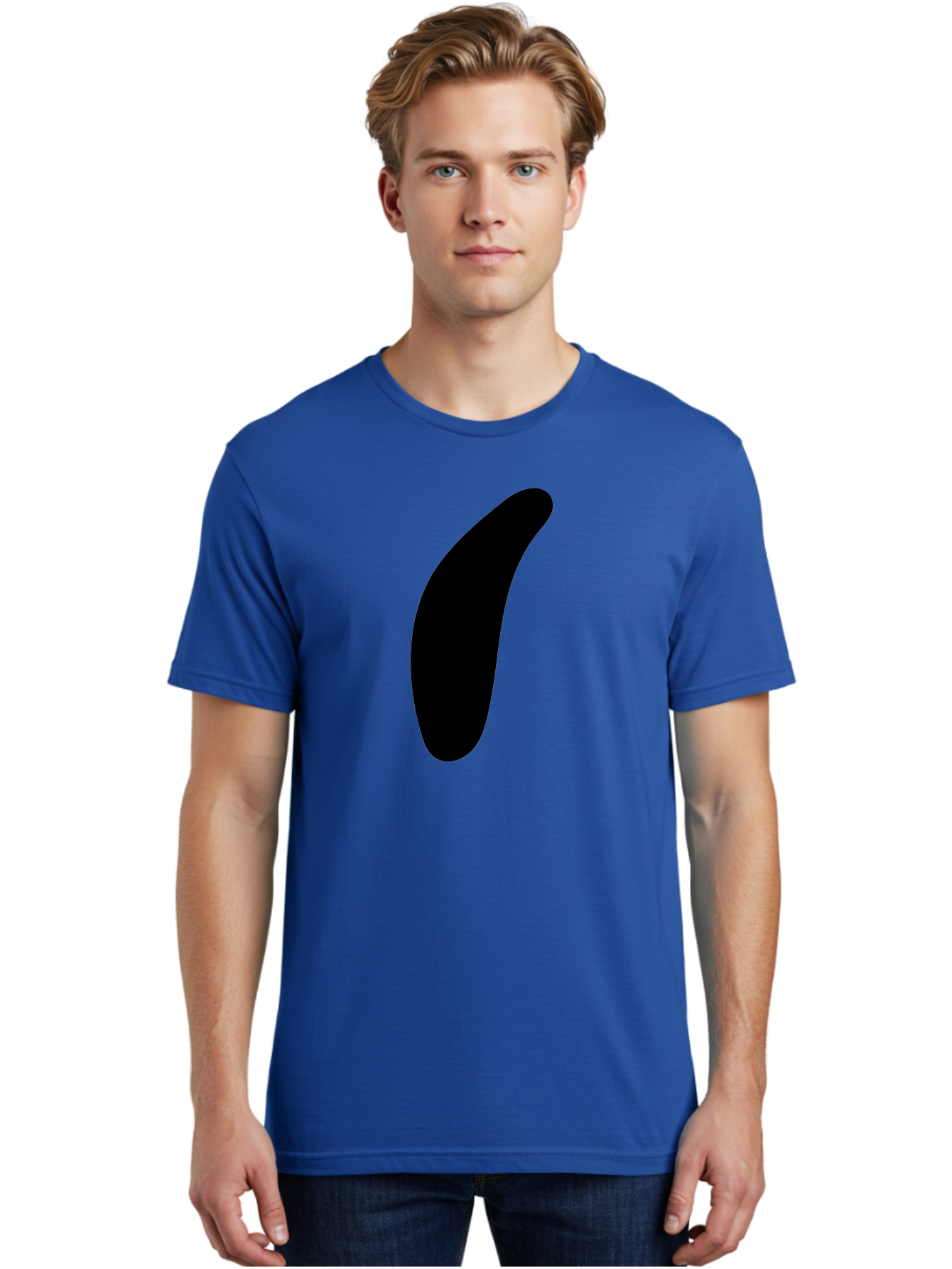 Comma Men'S Graphic Tee, 100% Cotton, Comfortable Casual Summer Wear, Machine Washable, Black Comma, Punctuation Mark, Minimalist Design, Simple Shape, Bold Typography, Modern Graphic -  Aaa416 26