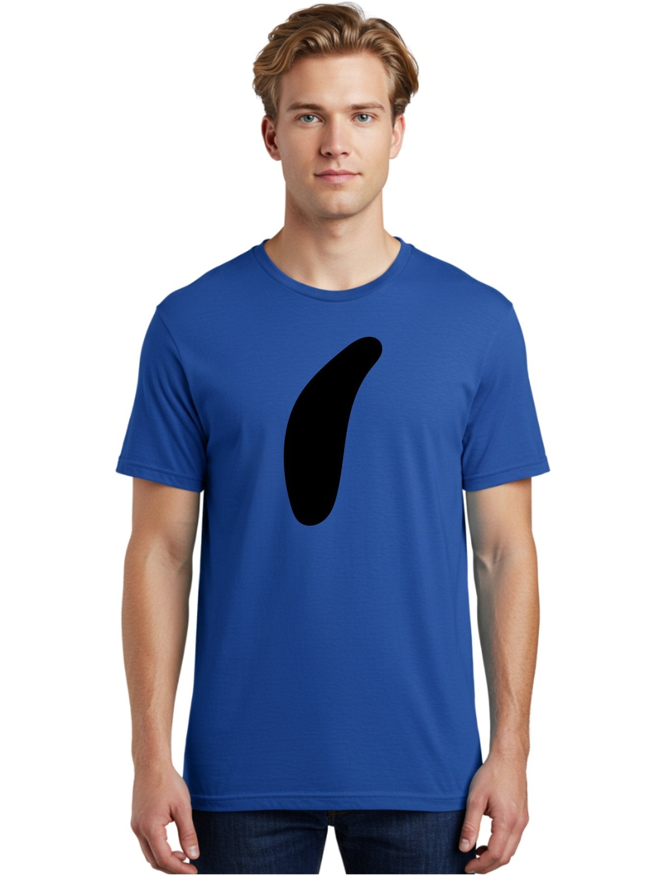 Comma Men'S Graphic Tee, 100% Cotton, Comfortable Casual Summer Wear, Machine Washable, Black Comma, Punctuation Mark, Minimalist Design, Simple Shape, Bold Typography, Modern Graphic -  Aaa416 12