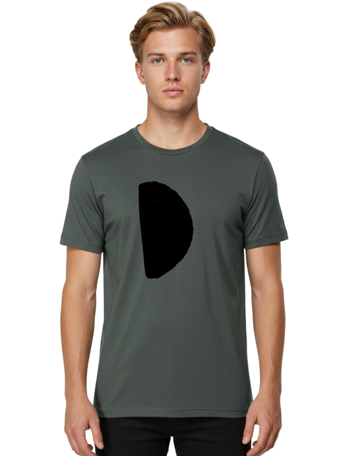 Crescent-Shape Men'S Graphic Tee, 100% Cotton, Comfortable Casual Summer Wear, Machine Washable, Pacman Character, Video Game Icon, Retro Gaming, Classic Arcade, Pixel Art, Gaming Culture, Nostalgia -  Aaa418