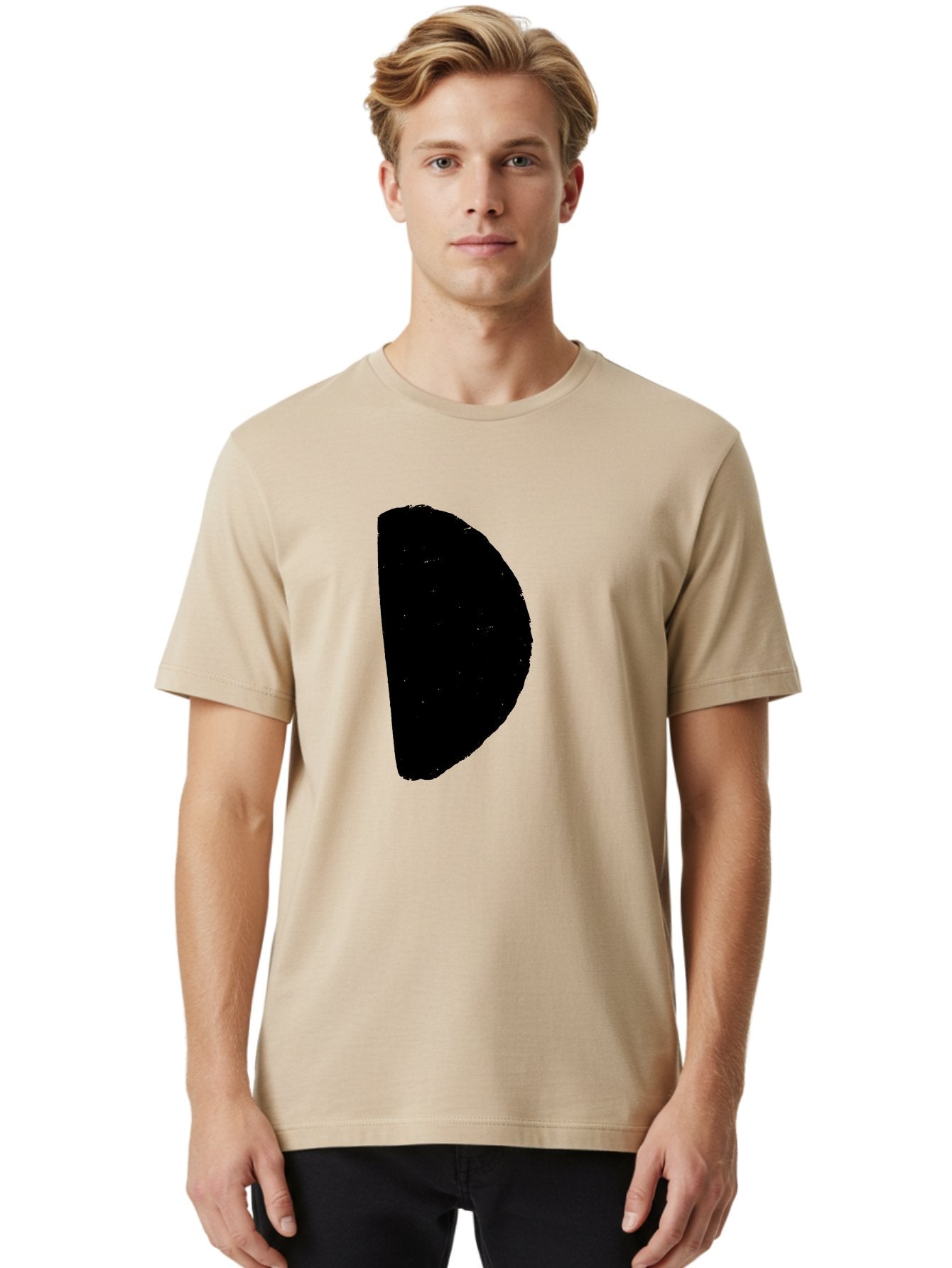 Crescent-Shape Men'S Graphic Tee, 100% Cotton, Comfortable Casual Summer Wear, Machine Washable, Pacman Character, Video Game Icon, Retro Gaming, Classic Arcade, Pixel Art, Gaming Culture, Nostalgia -  Aaa418 18