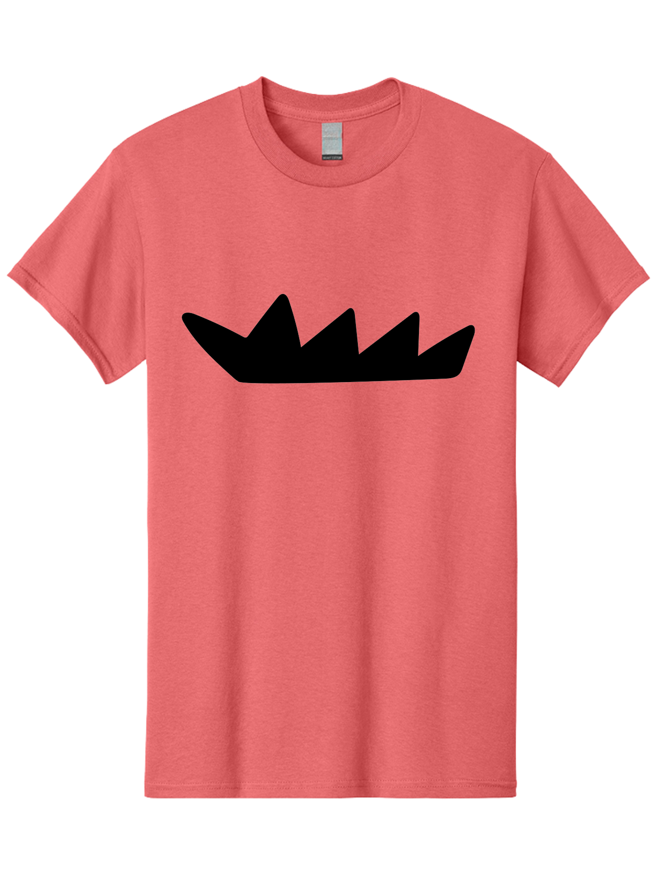 Crown-Icon Men'S Graphic Tee, 100% Cotton, Comfortable Casual Summer Wear, Machine Washable, Black Crown Silhouette, Royal Symbol, Monarch Emblem, Regal Crest, King'S Crown, Royal Icon, Minimalist Design, Vector Graphics -  Aaa419 5
