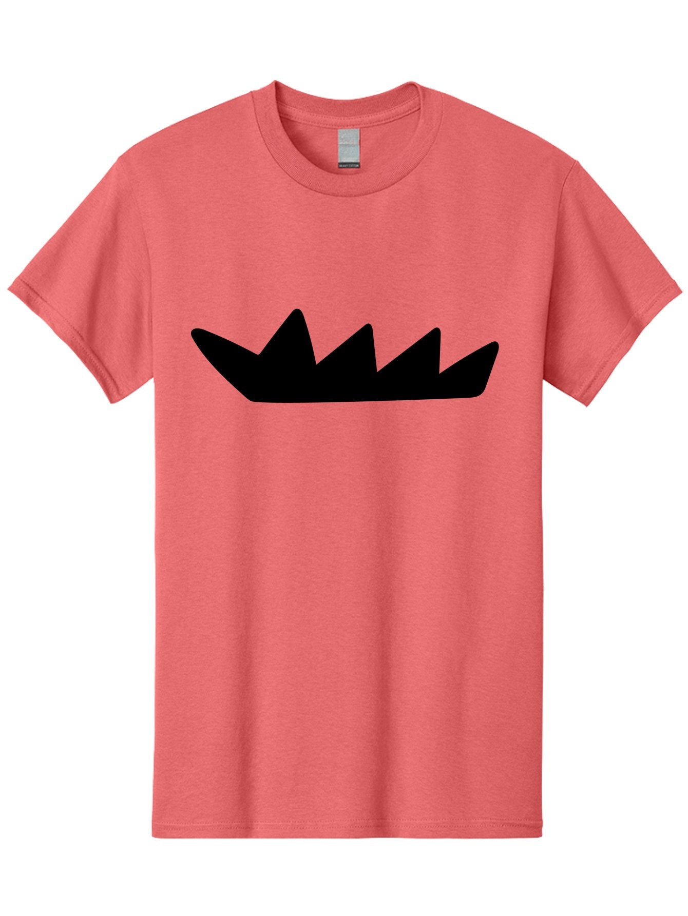 Crown-Icon Men'S Graphic Tee, 100% Cotton, Comfortable Casual Summer Wear, Machine Washable, Black Crown Silhouette, Royal Symbol, Monarch Emblem, Regal Crest, King'S Crown, Royal Icon, Minimalist Design, Vector Graphics -  Aaa419 25