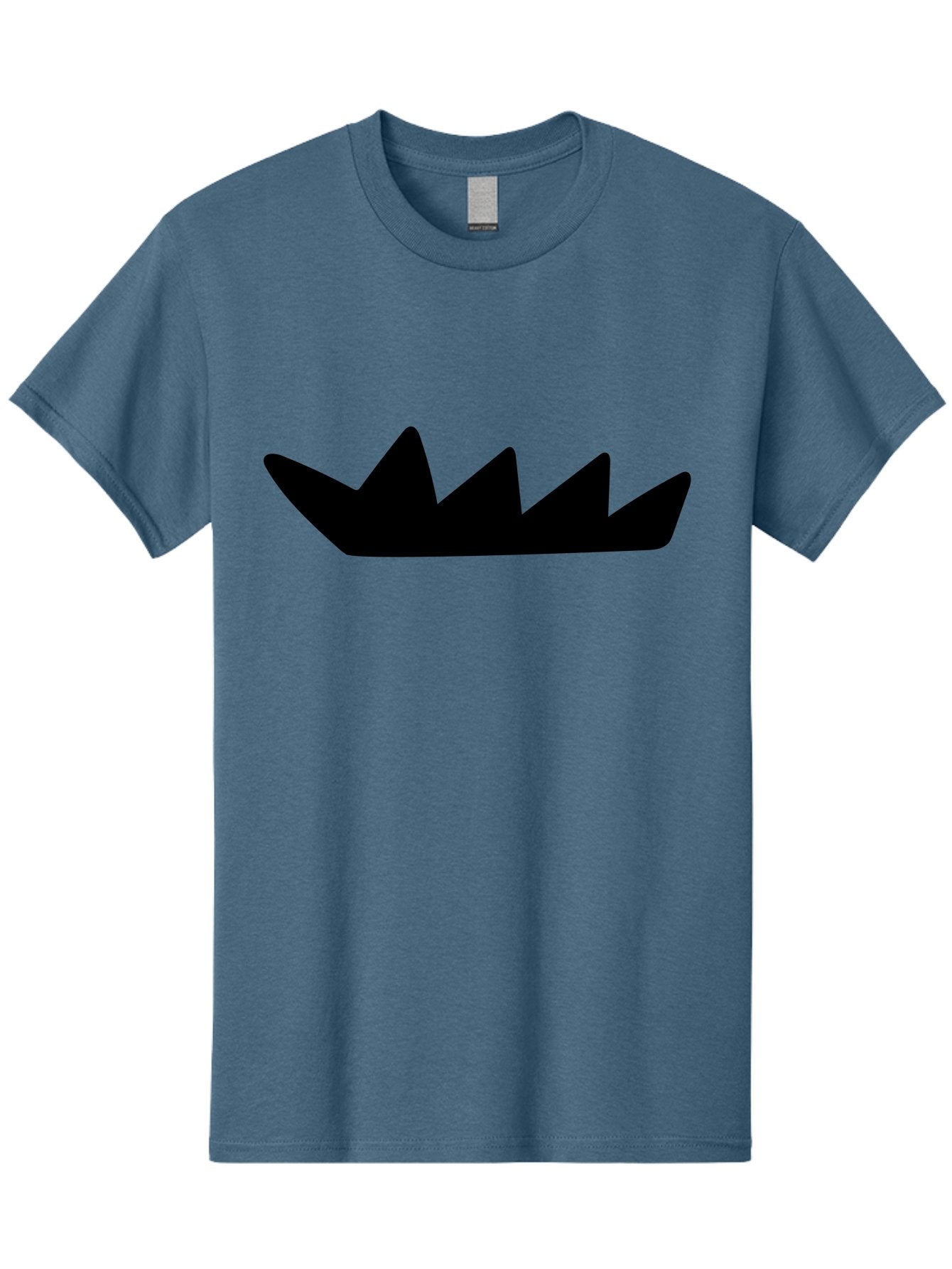 Crown-Icon Men'S Graphic Tee, 100% Cotton, Comfortable Casual Summer Wear, Machine Washable, Black Crown Silhouette, Royal Symbol, Monarch Emblem, Regal Crest, King'S Crown, Royal Icon, Minimalist Design, Vector Graphics -  Aaa419 29