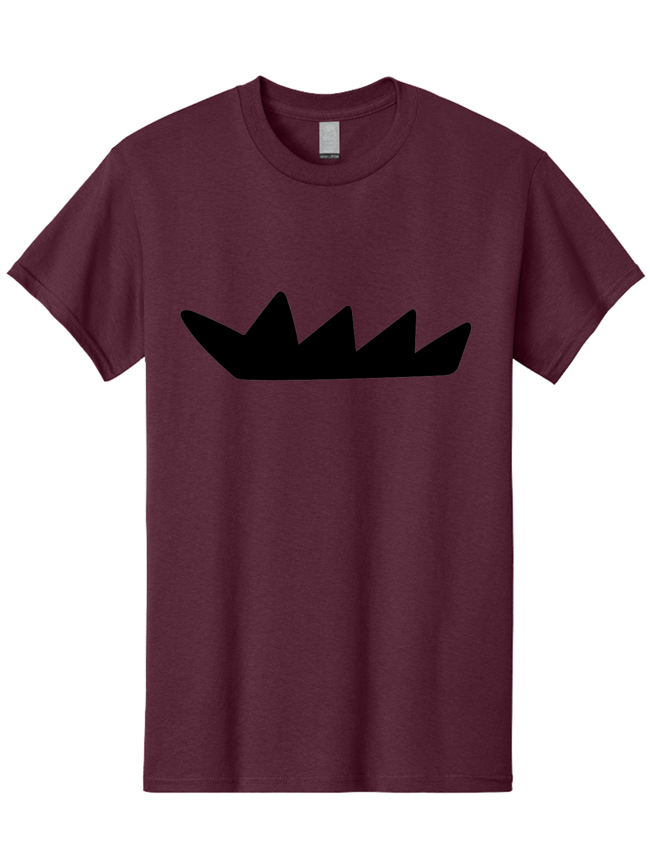 Crown-Icon Men'S Graphic Tee, 100% Cotton, Comfortable Casual Summer Wear, Machine Washable, Black Crown Silhouette, Royal Symbol, Monarch Emblem, Regal Crest, King'S Crown, Royal Icon, Minimalist Design, Vector Graphics -  Aaa419 13