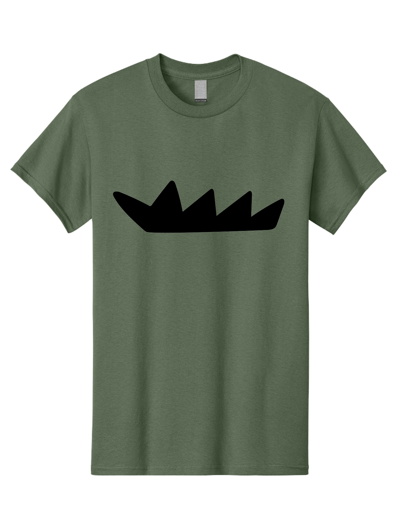 Crown-Icon Men'S Graphic Tee, 100% Cotton, Comfortable Casual Summer Wear, Machine Washable, Black Crown Silhouette, Royal Symbol, Monarch Emblem, Regal Crest, King'S Crown, Royal Icon, Minimalist Design, Vector Graphics -  Aaa419 15