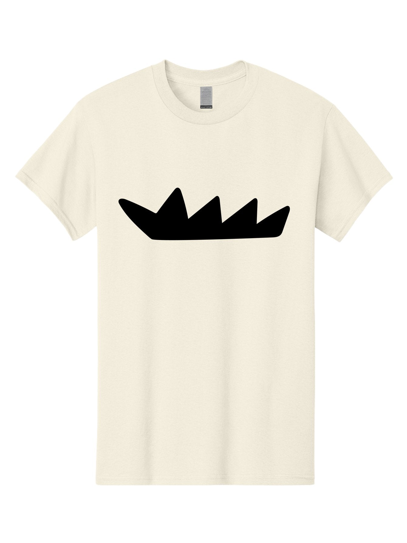 Crown-Icon Men'S Graphic Tee, 100% Cotton, Comfortable Casual Summer Wear, Machine Washable, Black Crown Silhouette, Royal Symbol, Monarch Emblem, Regal Crest, King'S Crown, Royal Icon, Minimalist Design, Vector Graphics -  Aaa419 15