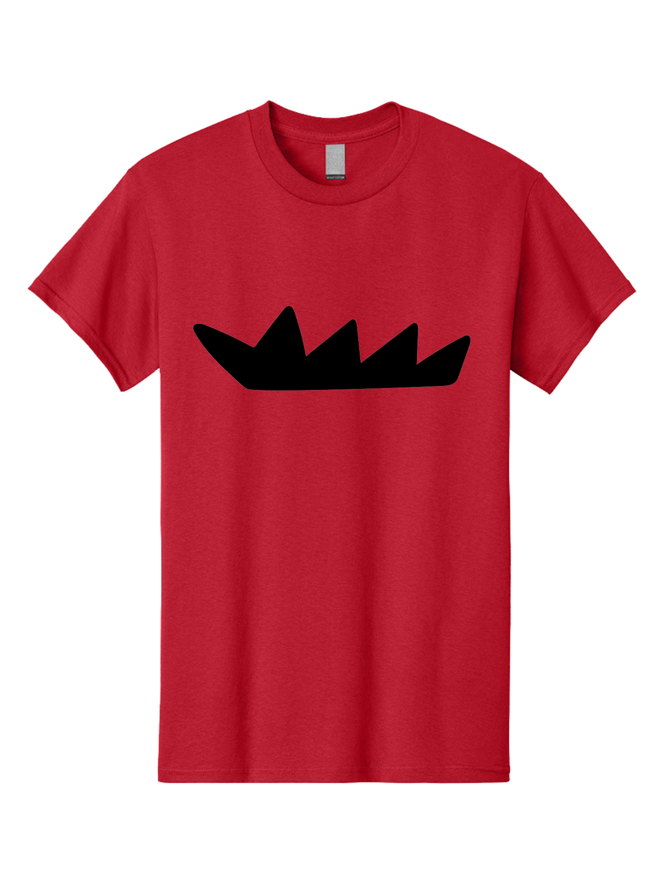 Crown-Icon Men'S Graphic Tee, 100% Cotton, Comfortable Casual Summer Wear, Machine Washable, Black Crown Silhouette, Royal Symbol, Monarch Emblem, Regal Crest, King'S Crown, Royal Icon, Minimalist Design, Vector Graphics -  Aaa419 23
