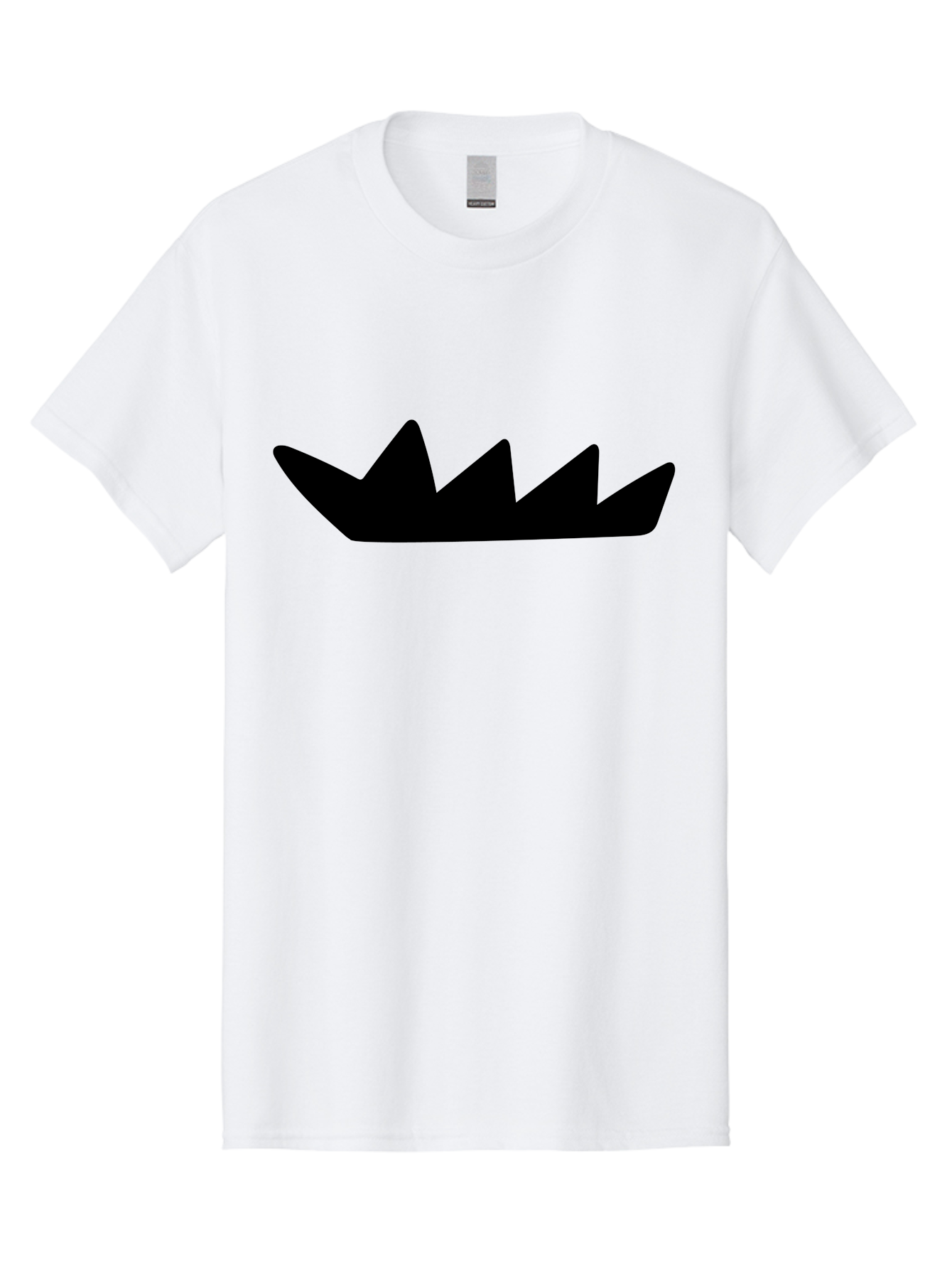 Crown-Icon Men'S Graphic Tee, 100% Cotton, Comfortable Casual Summer Wear, Machine Washable, Black Crown Silhouette, Royal Symbol, Monarch Emblem, Regal Crest, King'S Crown, Royal Icon, Minimalist Design, Vector Graphics -  Aaa419 29