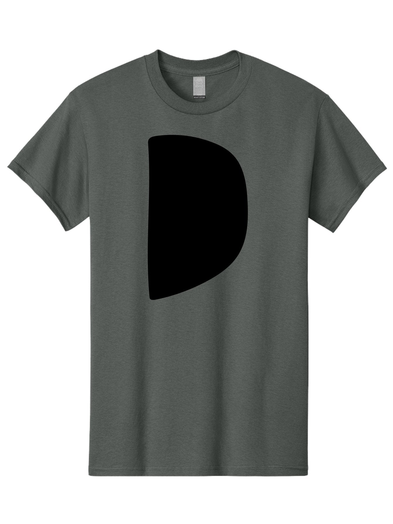 D Men'S Graphic Tee, 100% Cotton, Comfortable Casual Summer Wear, Machine Washable, Modern Typography, Bold Font, Minimalist Design, Sleek Lettering, Simple Shapes, Graphic Design Elements, Abstract Art, Black And Green Color Scheme -  Aaa421