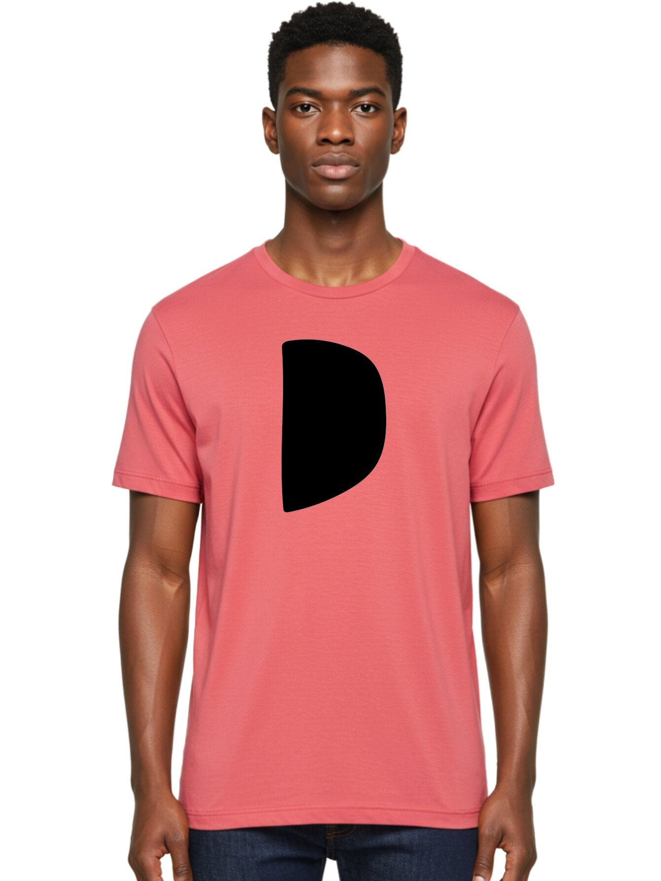 D Men'S Graphic Tee, 100% Cotton, Comfortable Casual Summer Wear, Machine Washable, Modern Typography, Bold Font, Minimalist Design, Sleek Lettering, Simple Shapes, Graphic Design Elements, Abstract Art, Black And Green Color Scheme -  Aaa421 18