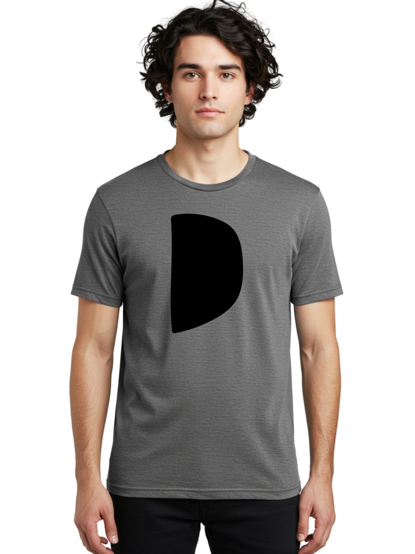 D Men'S Graphic Tee, 100% Cotton, Comfortable Casual Summer Wear, Machine Washable, Modern Typography, Bold Font, Minimalist Design, Sleek Lettering, Simple Shapes, Graphic Design Elements, Abstract Art, Black And Green Color Scheme -  Aaa421 24