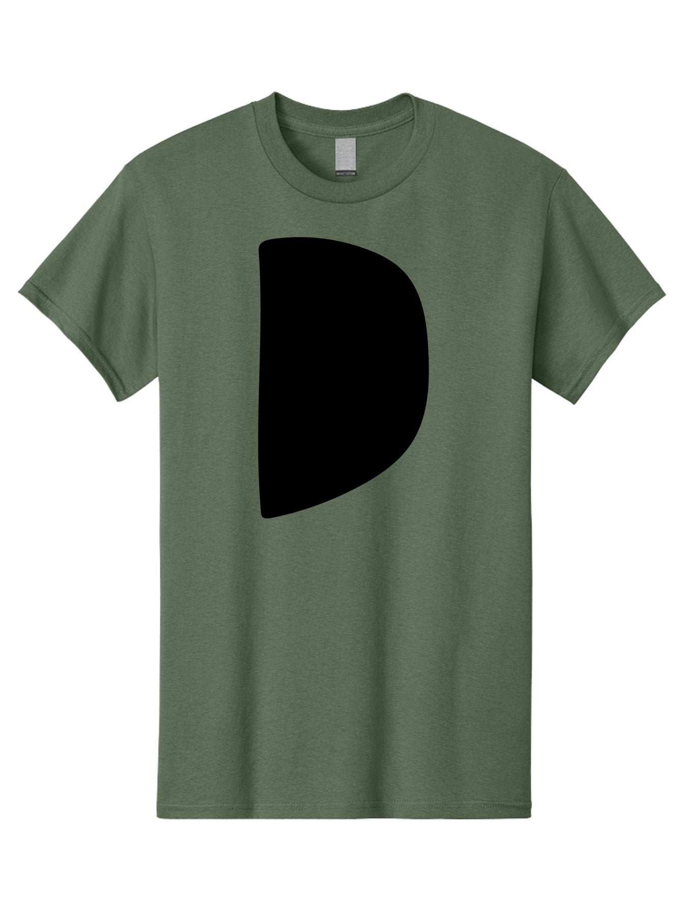 D Men'S Graphic Tee, 100% Cotton, Comfortable Casual Summer Wear, Machine Washable, Modern Typography, Bold Font, Minimalist Design, Sleek Lettering, Simple Shapes, Graphic Design Elements, Abstract Art, Black And Green Color Scheme -  Aaa421 9