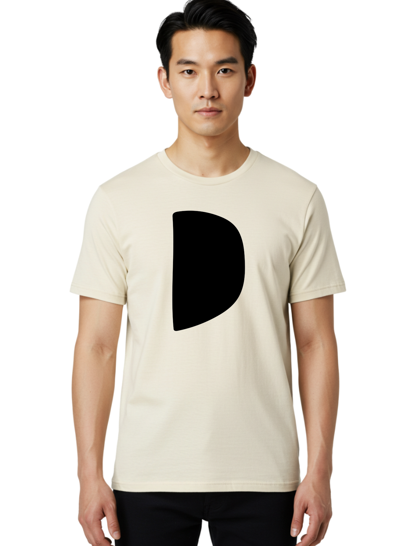 D Men'S Graphic Tee, 100% Cotton, Comfortable Casual Summer Wear, Machine Washable, Modern Typography, Bold Font, Minimalist Design, Sleek Lettering, Simple Shapes, Graphic Design Elements, Abstract Art, Black And Green Color Scheme -  Aaa421 18