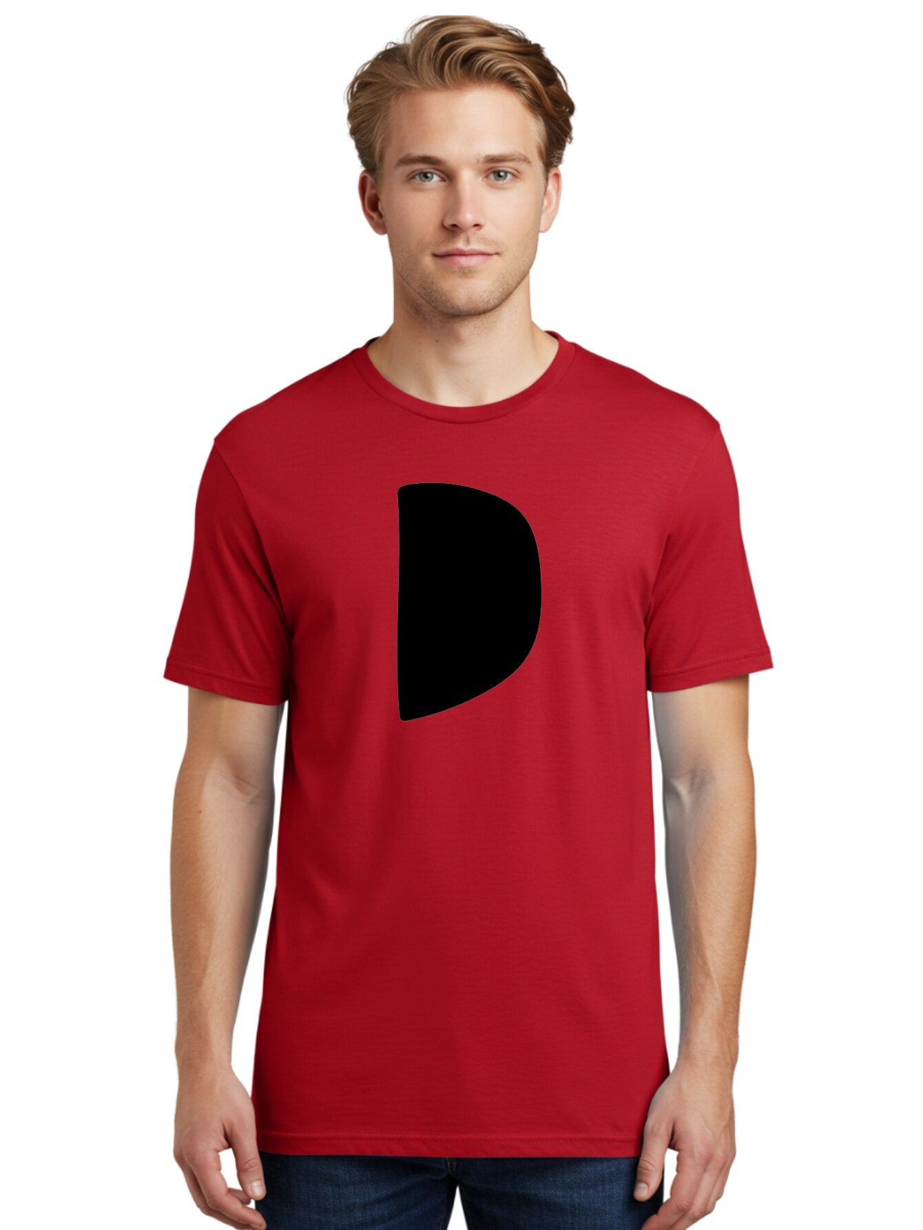 D Men'S Graphic Tee, 100% Cotton, Comfortable Casual Summer Wear, Machine Washable, Modern Typography, Bold Font, Minimalist Design, Sleek Lettering, Simple Shapes, Graphic Design Elements, Abstract Art, Black And Green Color Scheme -  Aaa421 22