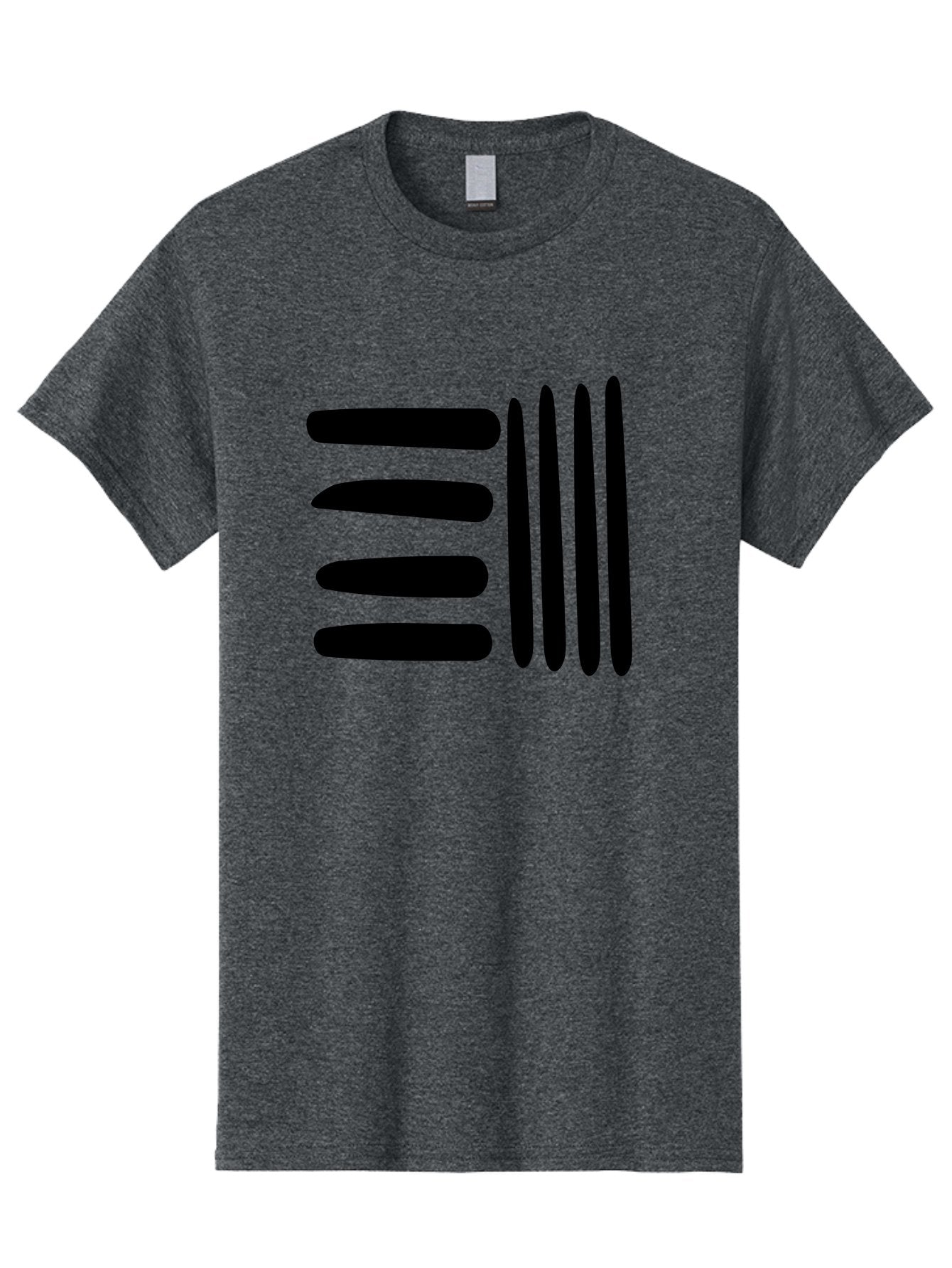 E Men'S Graphic Tee, 100% Cotton, Comfortable Casual Summer Wear, Machine Washable, Equals Sign, Mathematical Symbol, Black And Green, Graphic Design, Modern Art, Simple Shapes, Contrast Colors, Minimalist Style -  Aaa426 23