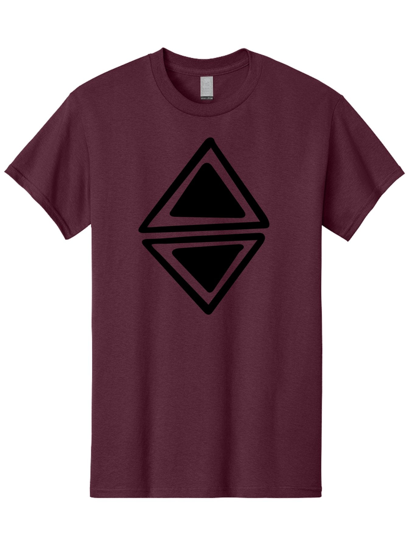 Ethereum-Logo Men'S Graphic Tee, 100% Cotton, Comfortable Casual Summer Wear, Machine Washable, Solana Cryptocurrency Logo, Black Diamond Shape, Geometric Design, Cryptocurrency Symbol, Blockchain Technology, Solana Branding, -  Aaa430 3