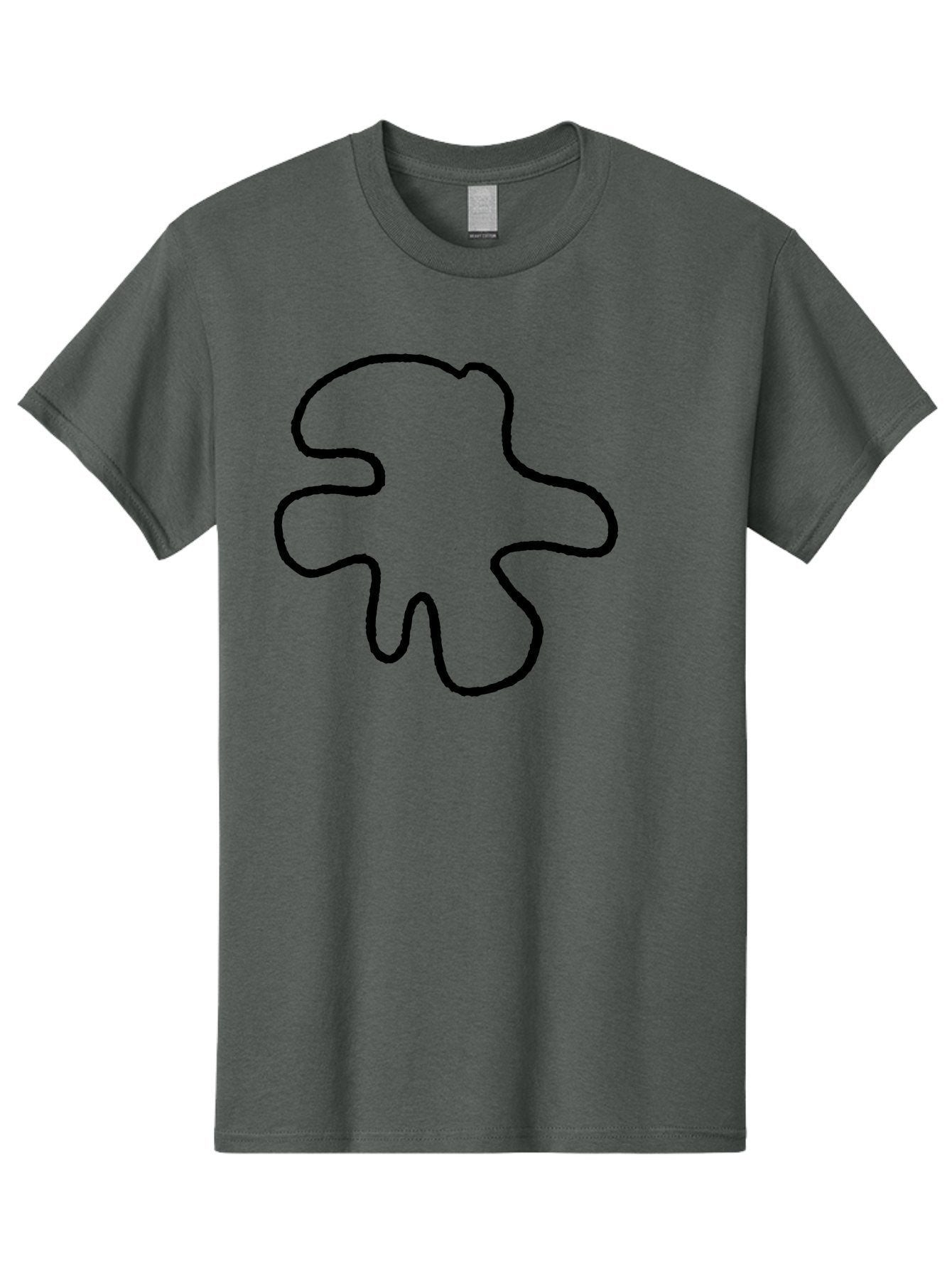 Four-Leaf-Clover Men'S Graphic Tee, 100% Cotton, Comfortable Casual Summer Wear, Machine Washable, Four Leaf Clover, Black Outline, Simple Graphics, Minimalist Design, Symbolic Charm, Good Luck Symbol, Abstract Shapes, Simple Illustration -  Aaa435 19