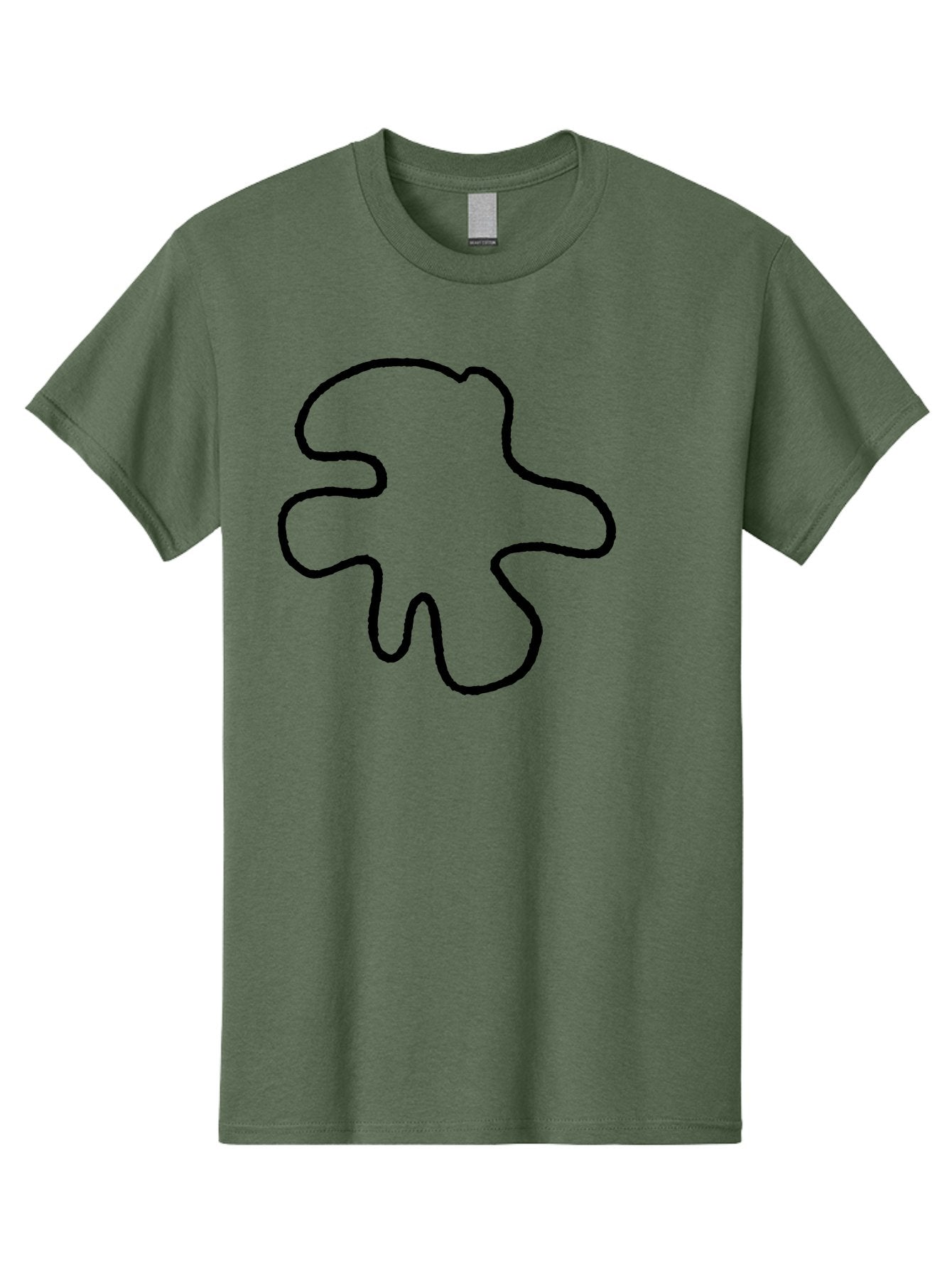 Four-Leaf-Clover Men'S Graphic Tee, 100% Cotton, Comfortable Casual Summer Wear, Machine Washable, Four Leaf Clover, Black Outline, Simple Graphics, Minimalist Design, Symbolic Charm, Good Luck Symbol, Abstract Shapes, Simple Illustration -  Aaa435 29