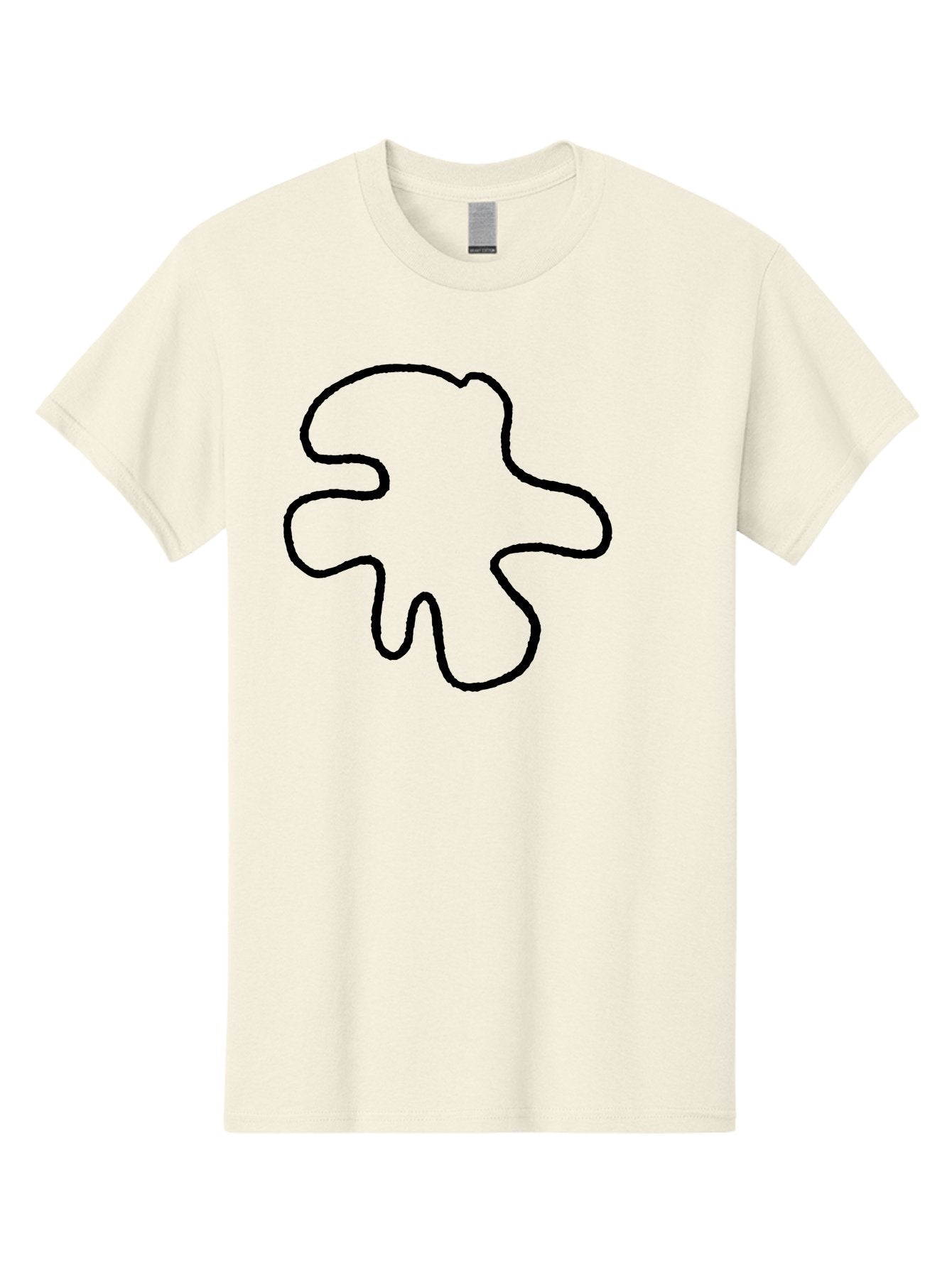 Four-Leaf-Clover Men'S Graphic Tee, 100% Cotton, Comfortable Casual Summer Wear, Machine Washable, Four Leaf Clover, Black Outline, Simple Graphics, Minimalist Design, Symbolic Charm, Good Luck Symbol, Abstract Shapes, Simple Illustration -  Aaa435 21