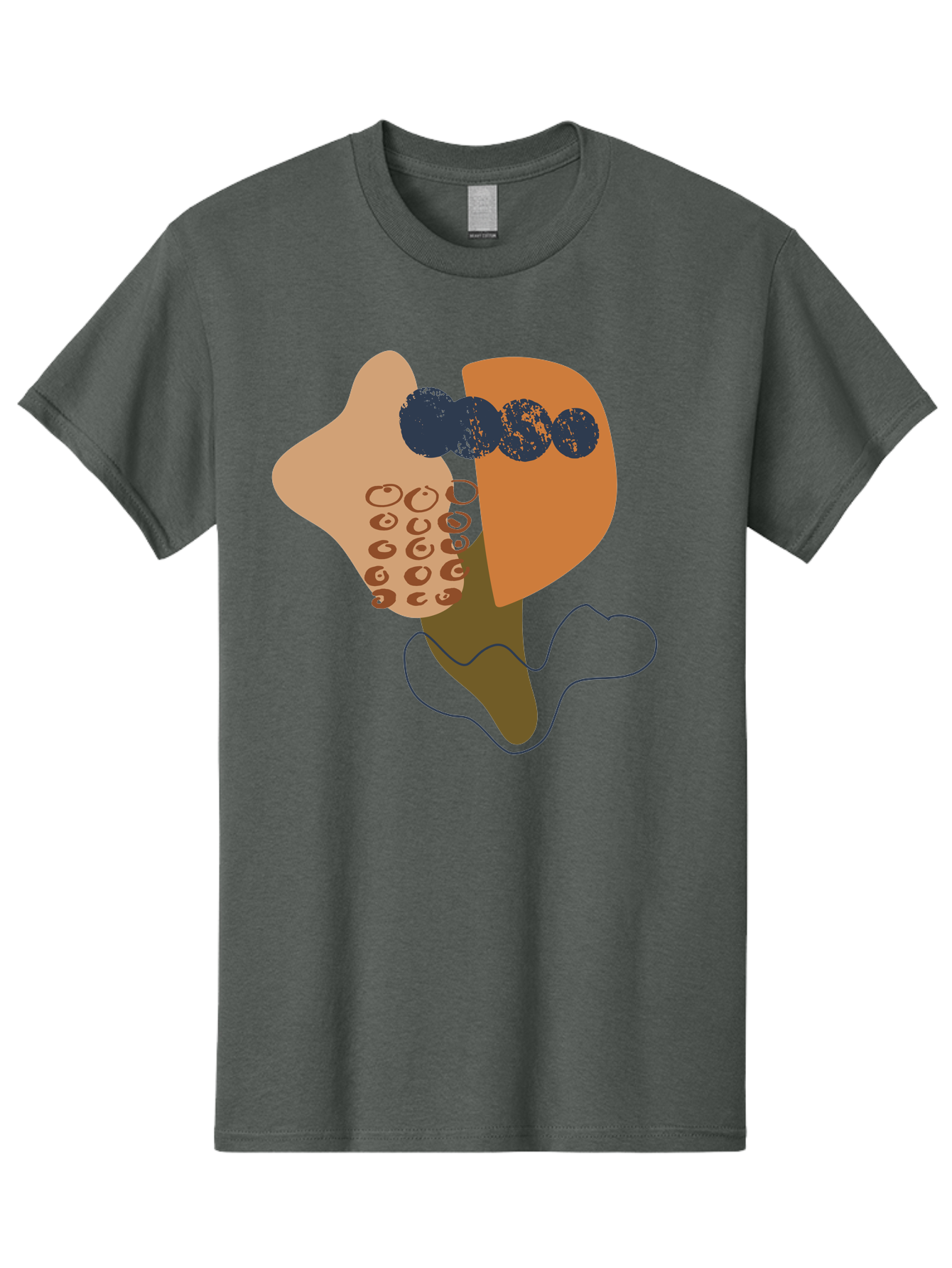 Ice-Cream-Cone Men'S Graphic Tee, 100% Cotton, Comfortable Casual Summer Wear, Machine Washable, Ice Cream Cone, Abstract Design, Modern Art, Colorful Treat, Creative Expression, Unique Illustration, Sweet Delight, Artistic Creativity -  Aaa438 3