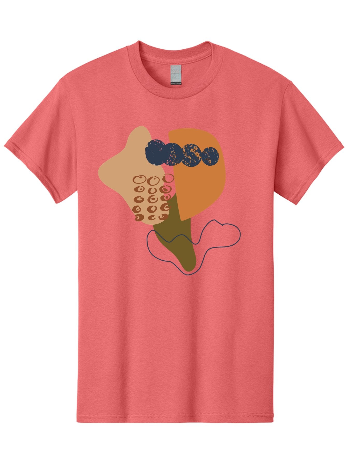 Ice-Cream-Cone Men'S Graphic Tee, 100% Cotton, Comfortable Casual Summer Wear, Machine Washable, Ice Cream Cone, Abstract Design, Modern Art, Colorful Treat, Creative Expression, Unique Illustration, Sweet Delight, Artistic Creativity -  Aaa438 11