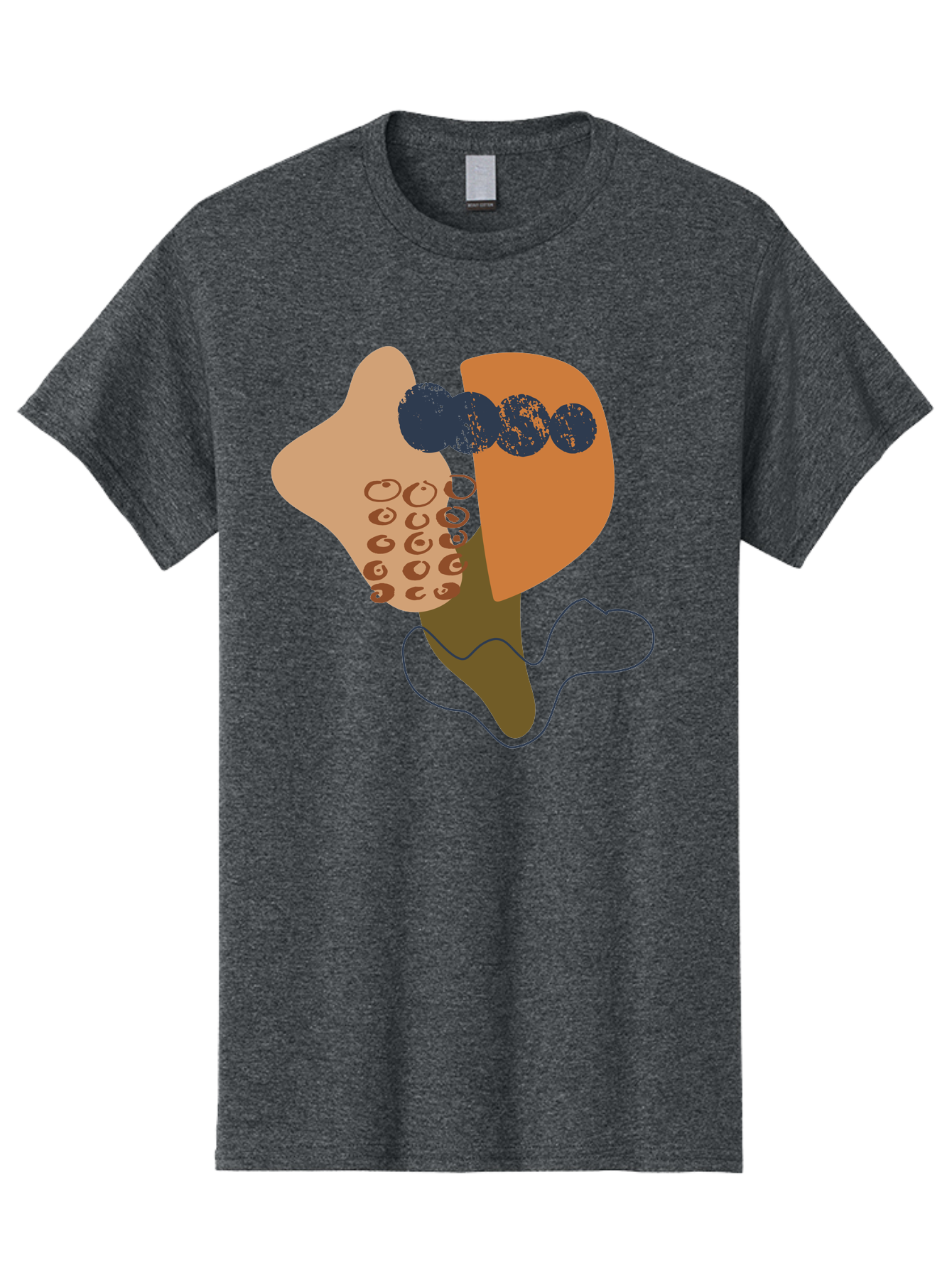Ice-Cream-Cone Men'S Graphic Tee, 100% Cotton, Comfortable Casual Summer Wear, Machine Washable, Ice Cream Cone, Abstract Design, Modern Art, Colorful Treat, Creative Expression, Unique Illustration, Sweet Delight, Artistic Creativity -  Aaa438 7